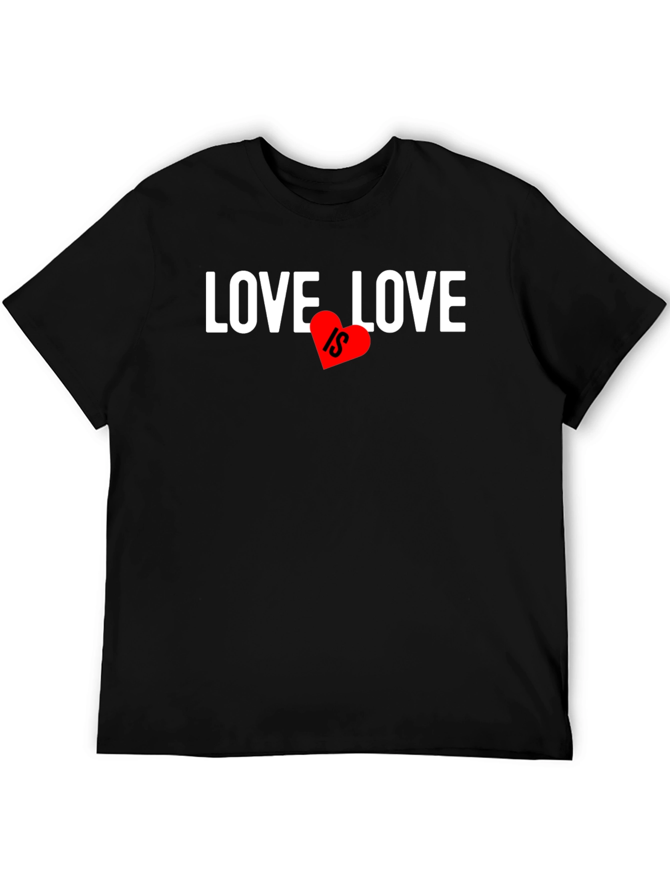 Black Love Is... Graphic Tee - Heart Design view 5