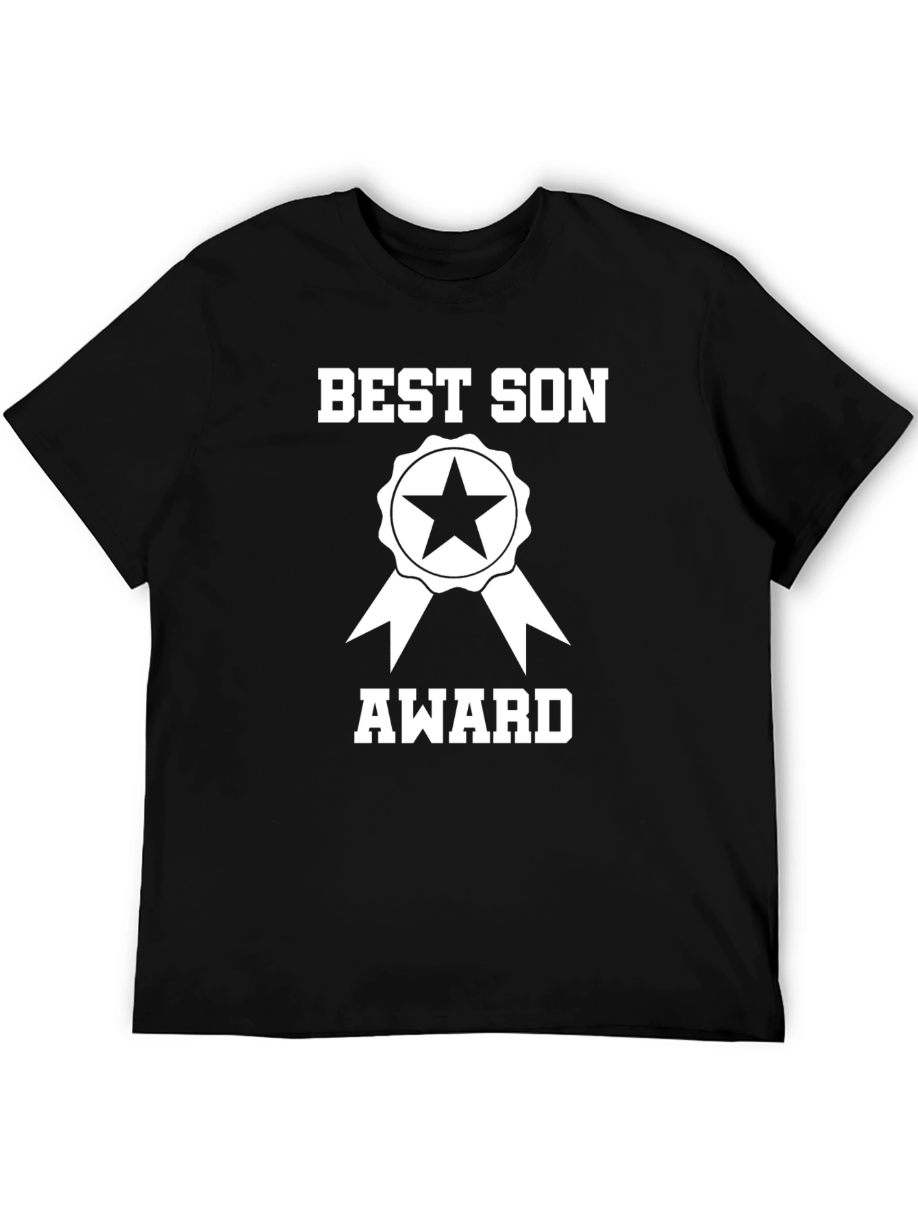 Black Best Son Award Graphic T-Shirt - Gift for Son view 5