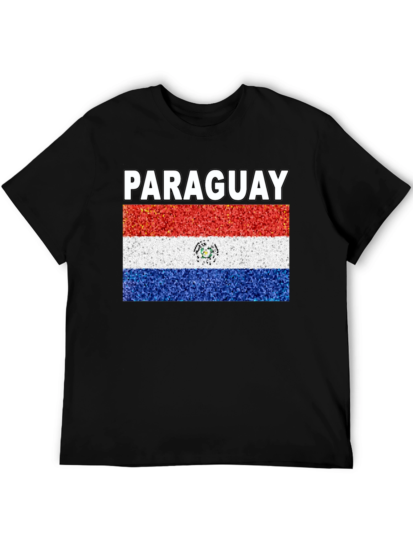 Black Paraguay Flag T-Shirt - Patriotic Tee view 5