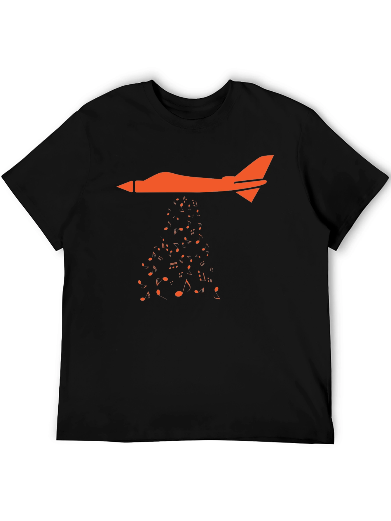 Black Jet Stream Music T-Shirt - Black view 5