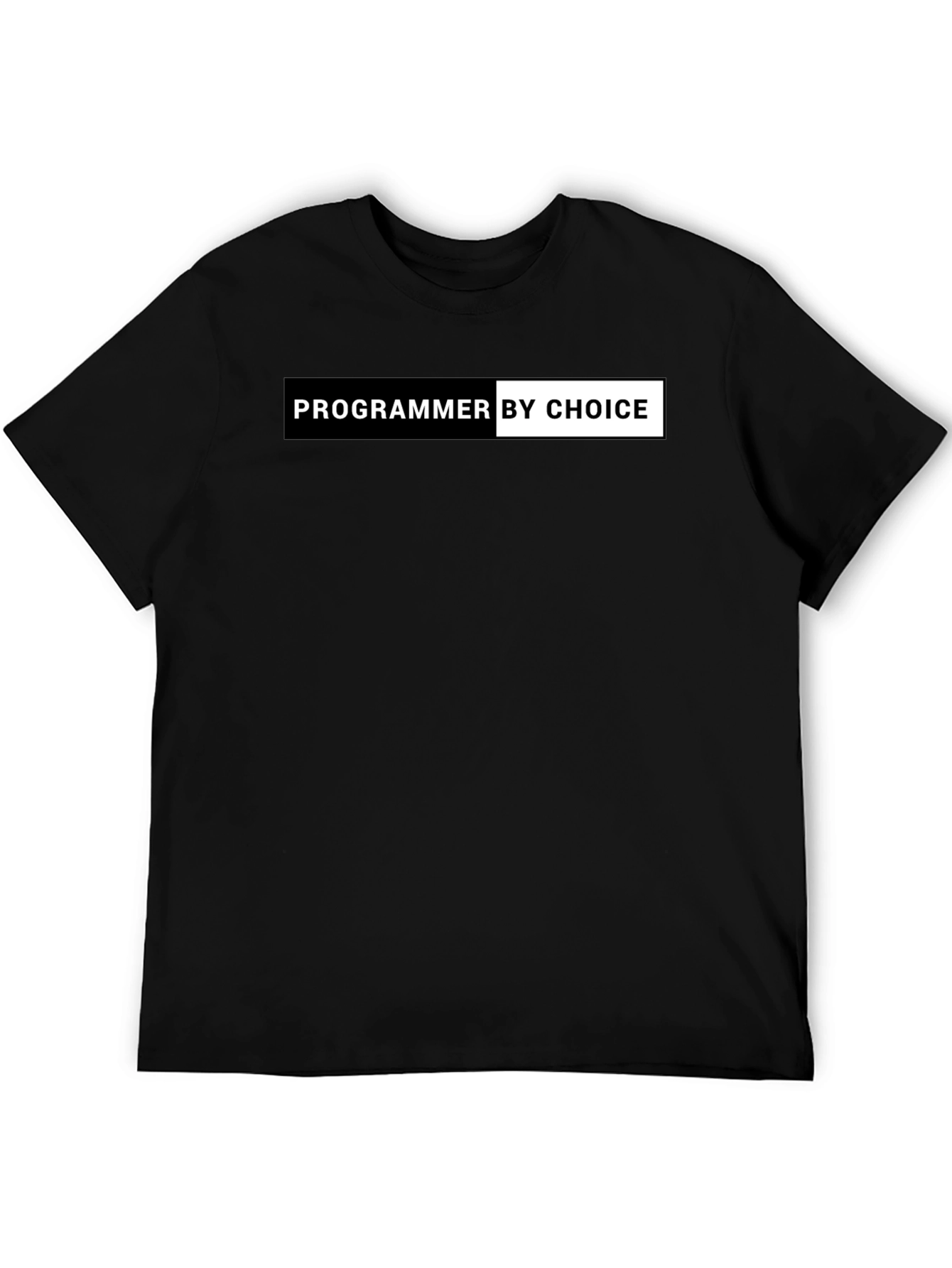 Black Programmer By Choice Black Graphic T-Shirt view 5