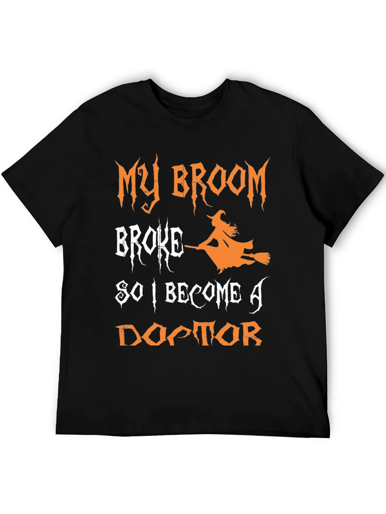 Black Funny Halloween Witch Doctor T-Shirt view 5