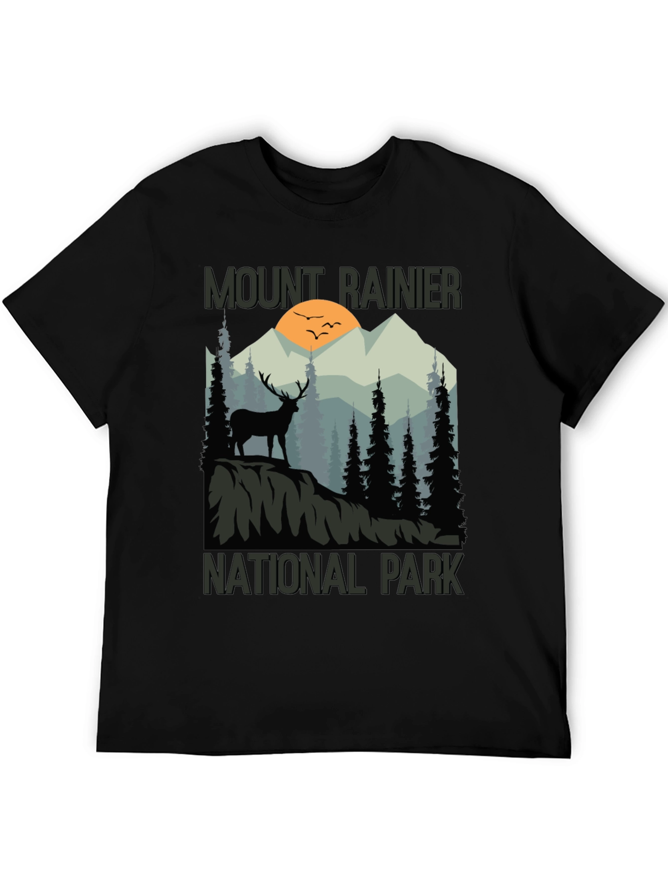 Mount Rainier National Park Graphic T-Shirt - 5