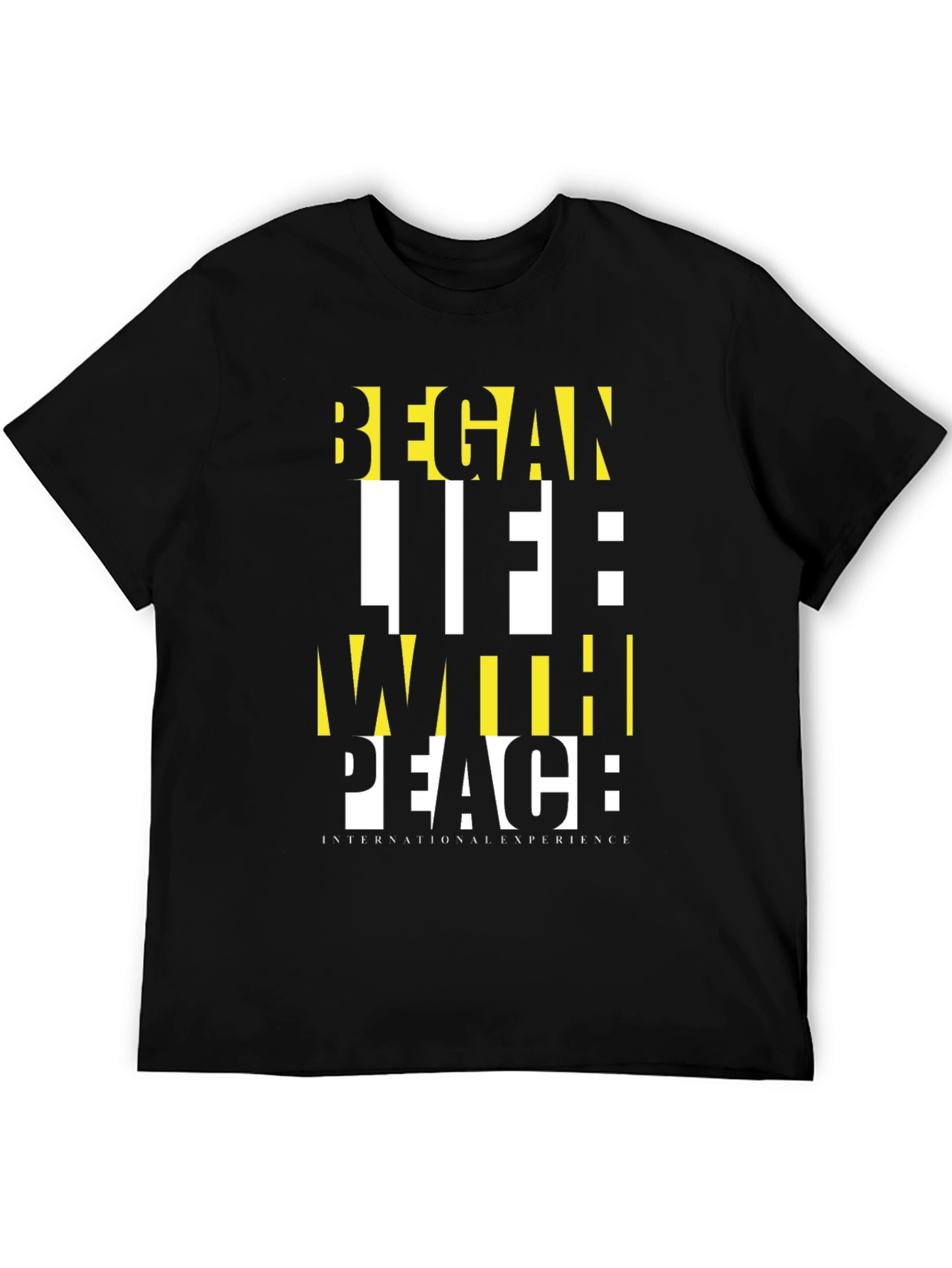 Black Began Life With Peace Graphic T-Shirt view 5