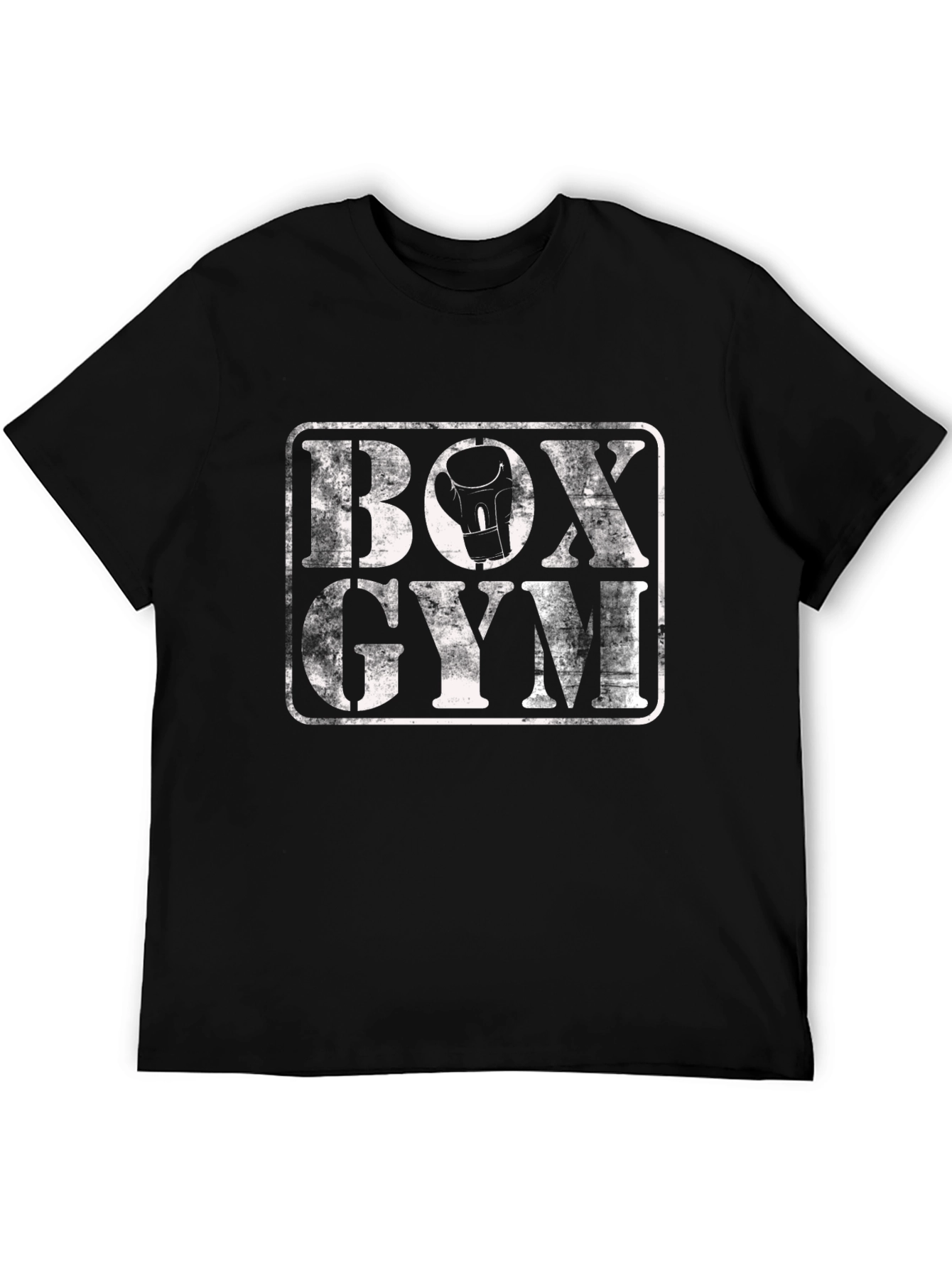 Black Box Gym Graphic Tee - Black Cotton T-Shirt view 5