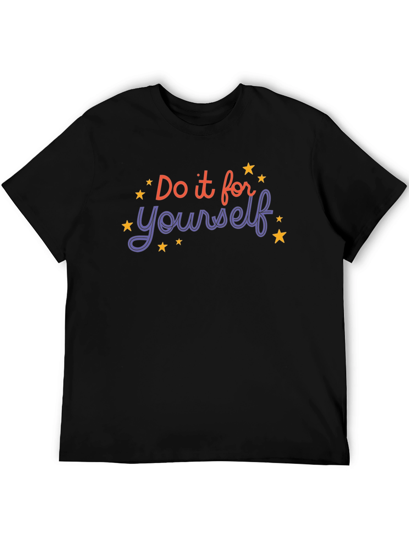 Black Motivational T-Shirt - Do It For Yourself view 5