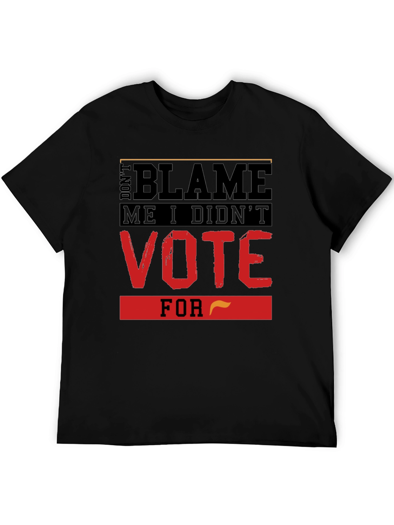 Black Don't Blame Me T-Shirt, Vote Political Tee view 5
