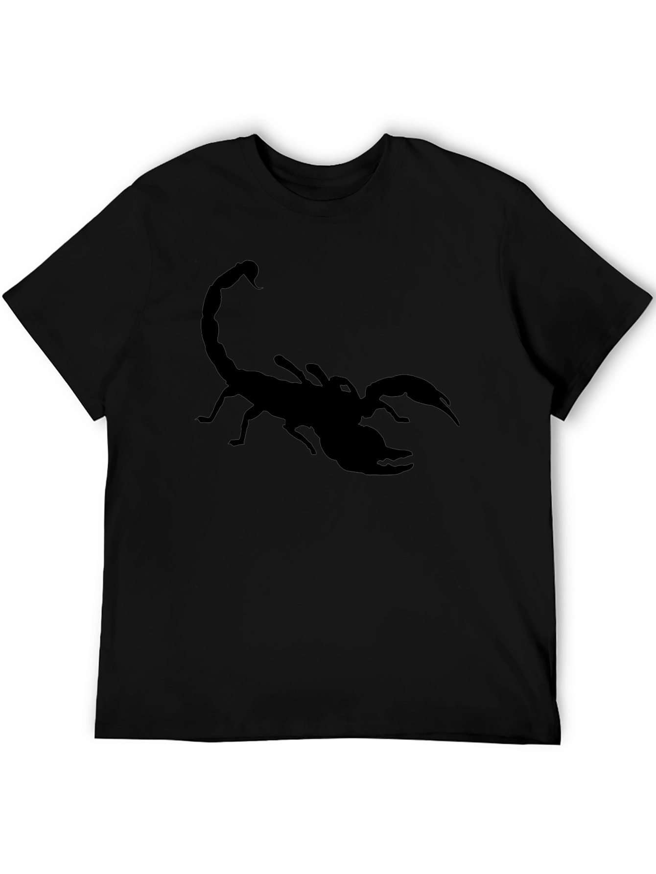 Black Black Scorpion Graphic Tee - Men's Stylish T-Shirt view 5