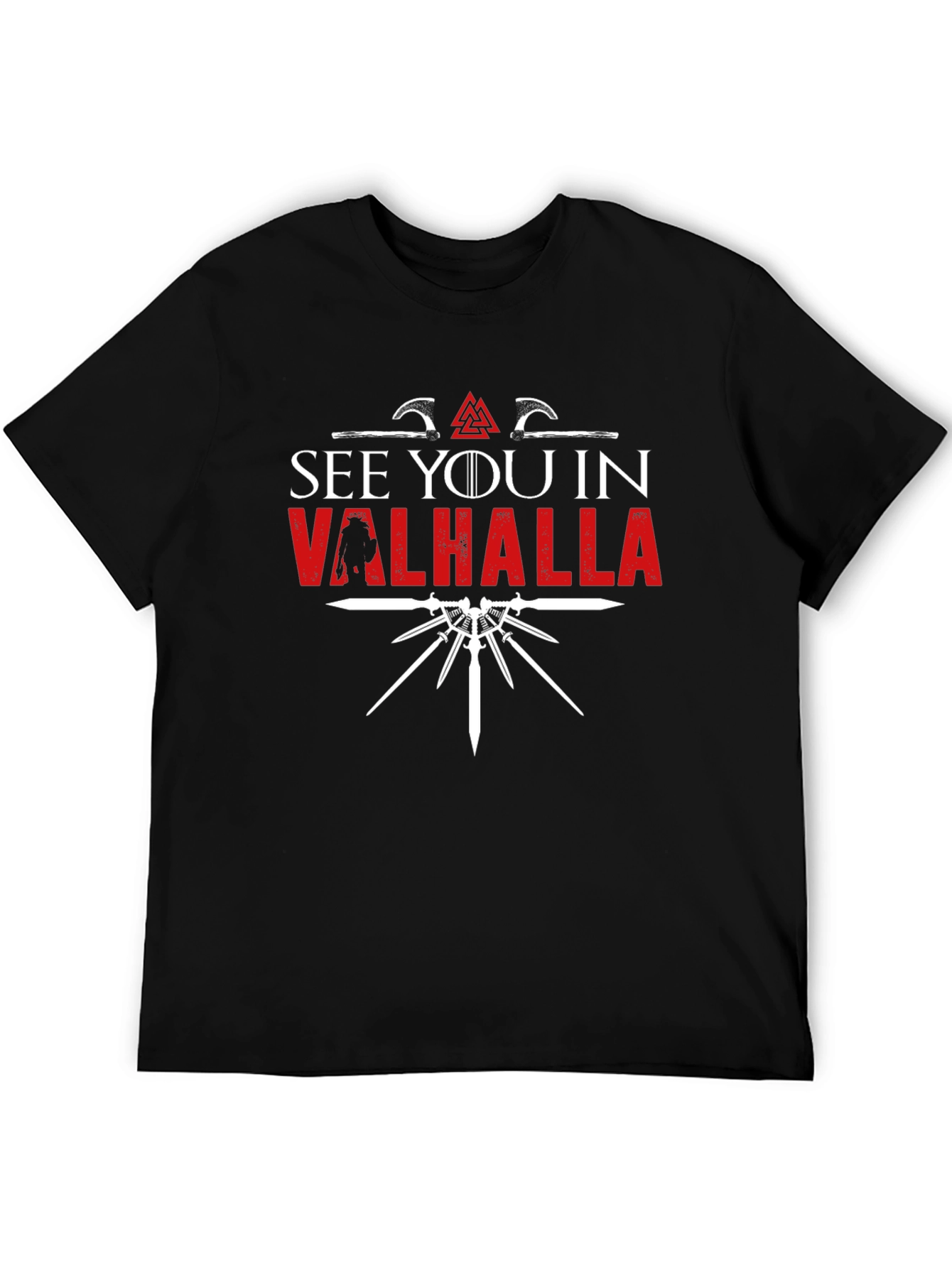 Black See You In Valhalla T-Shirt view 5
