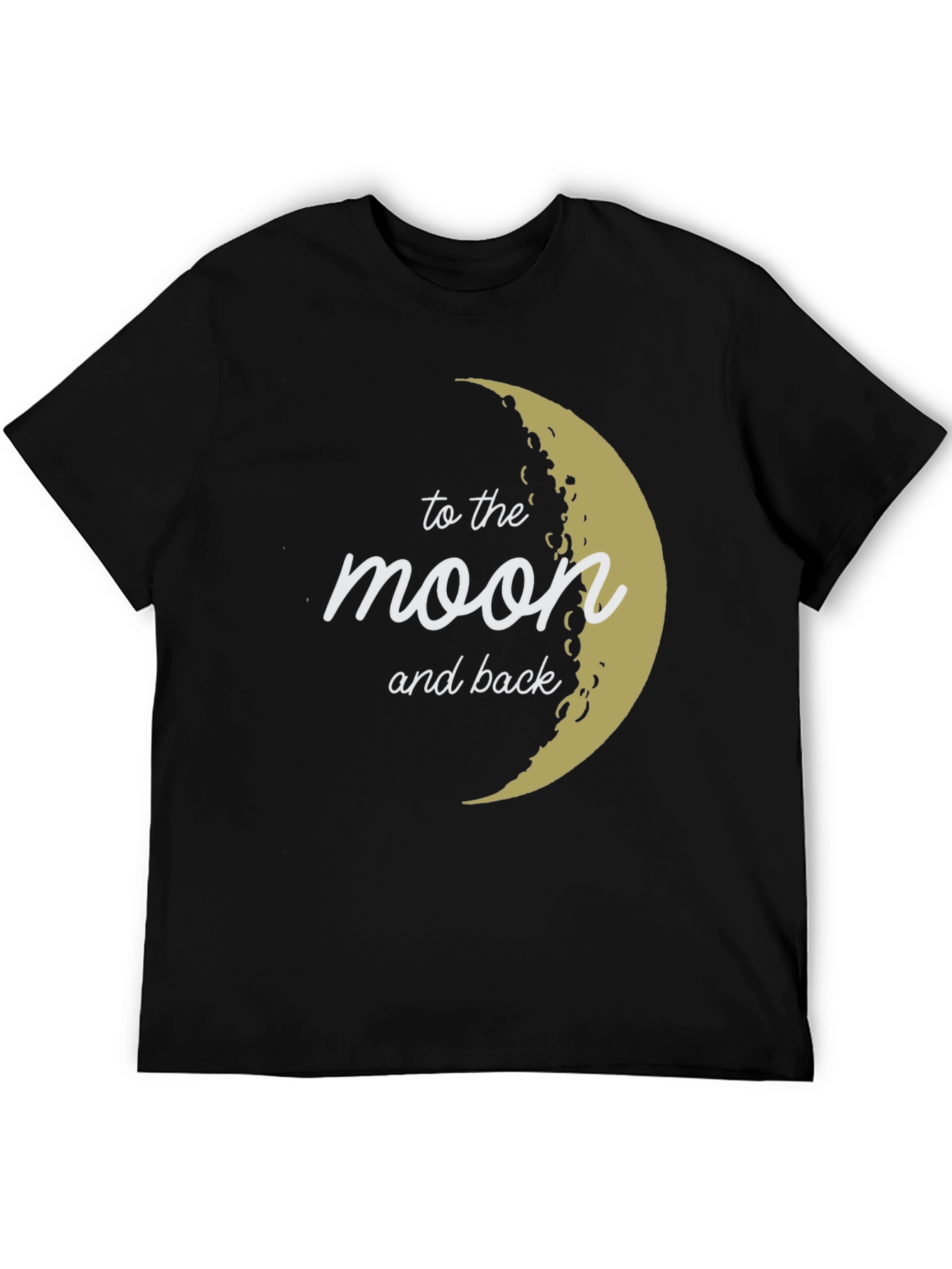 Black To the Moon and Back Graphic Tee view 5