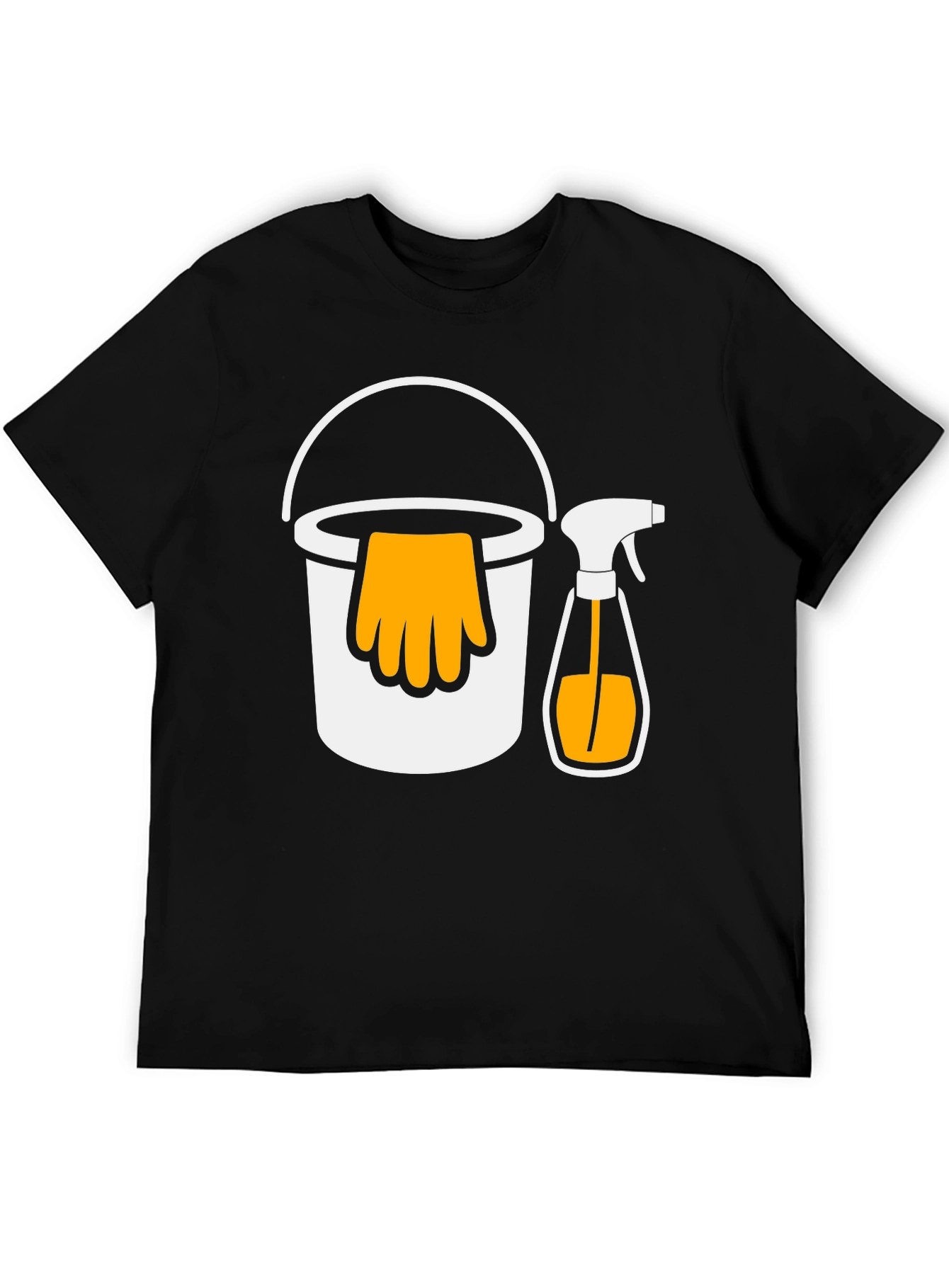 Black Cleaning Crew T-Shirt - Funny Housework Tee view 5
