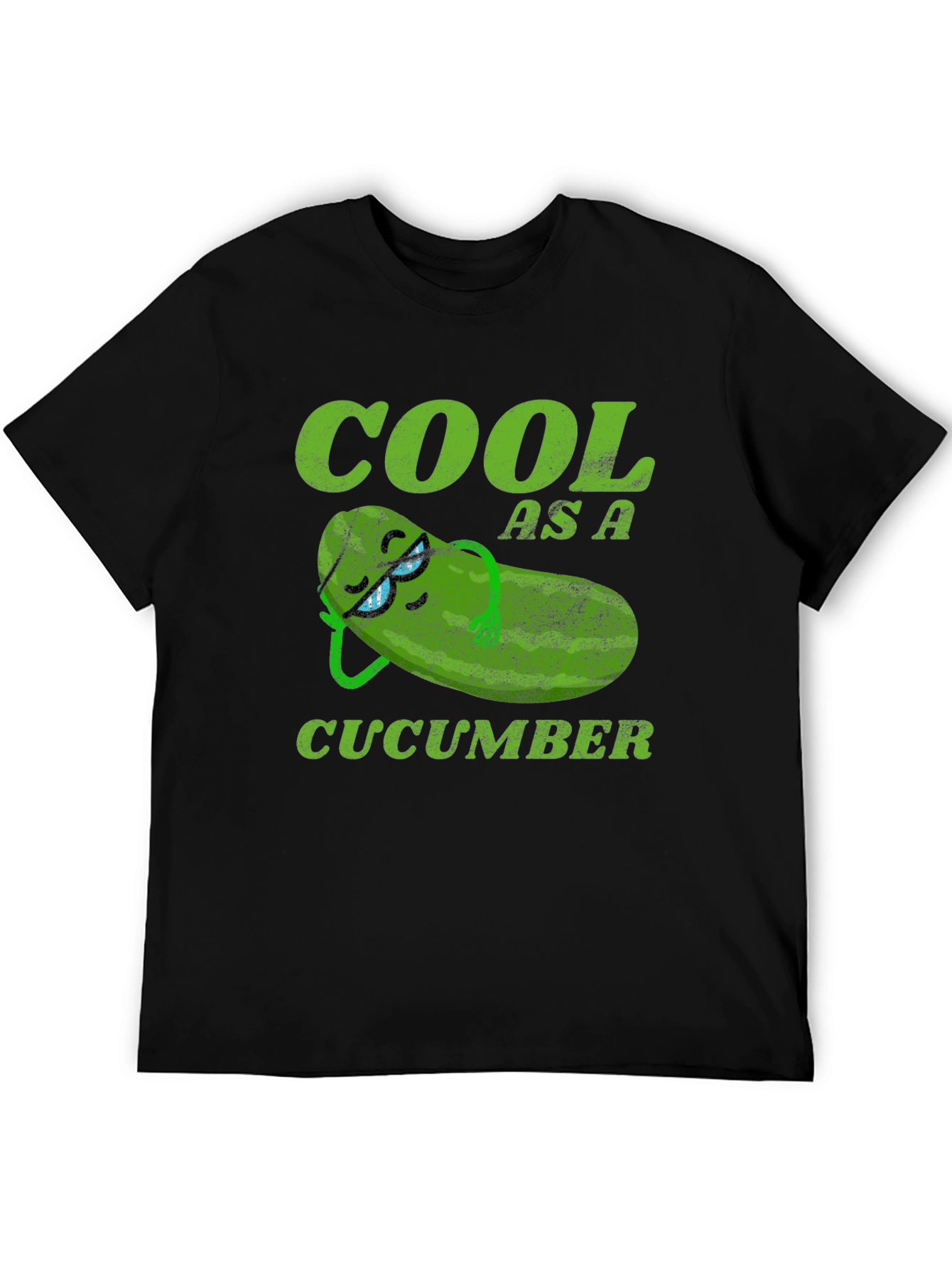 Black Cool As A Cucumber Graphic T-Shirt view 5