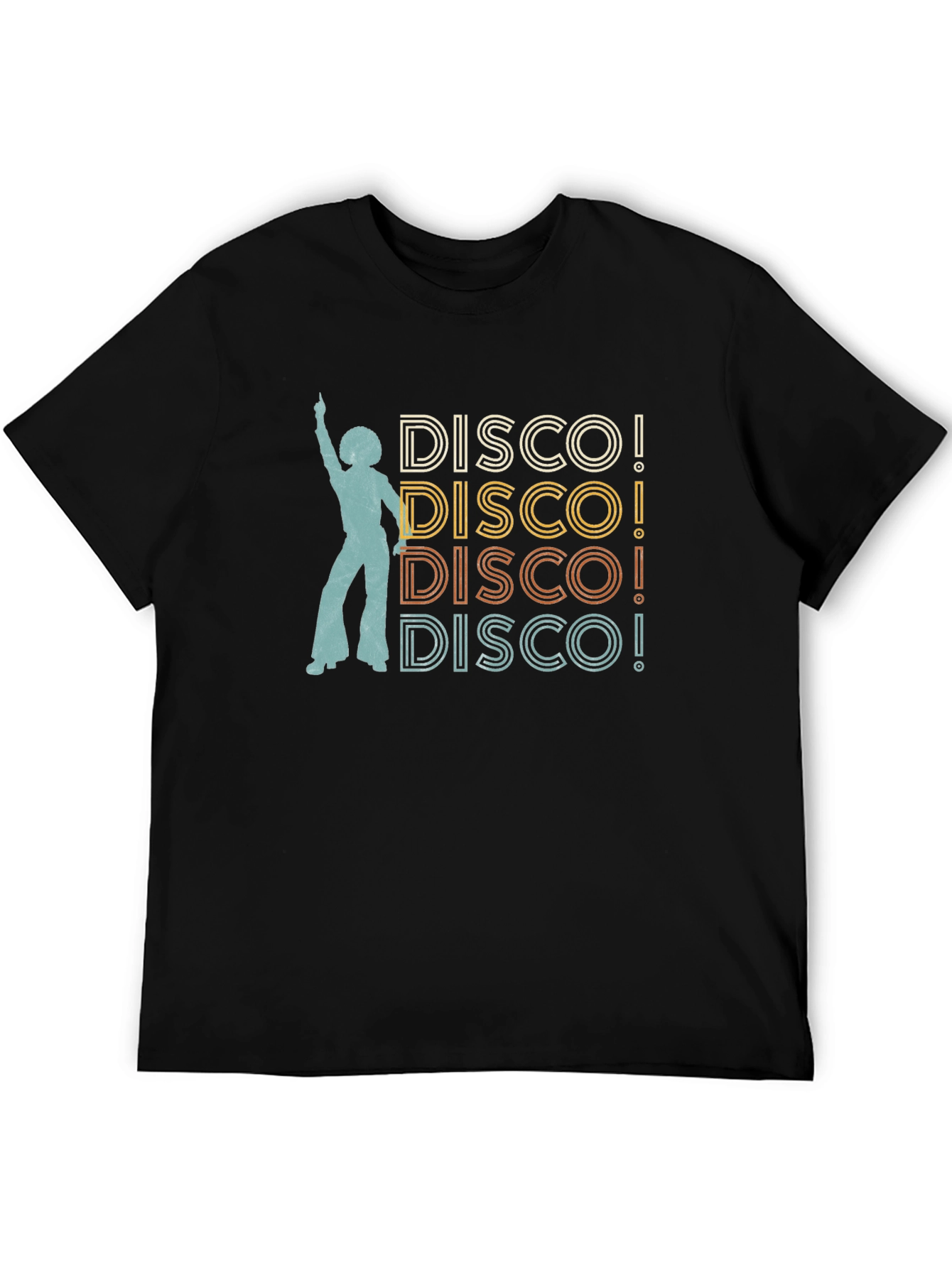 Black Retro Disco T-Shirt view 5