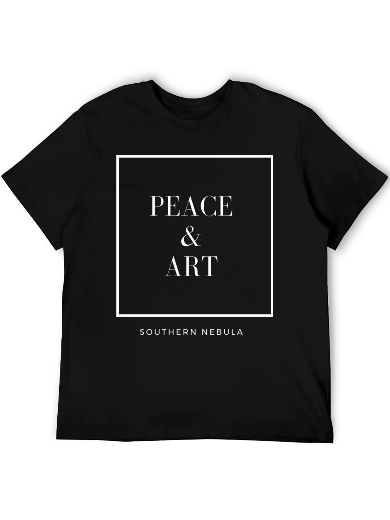 Black Peace & Art Graphic Tee - Southern Nebula view 5