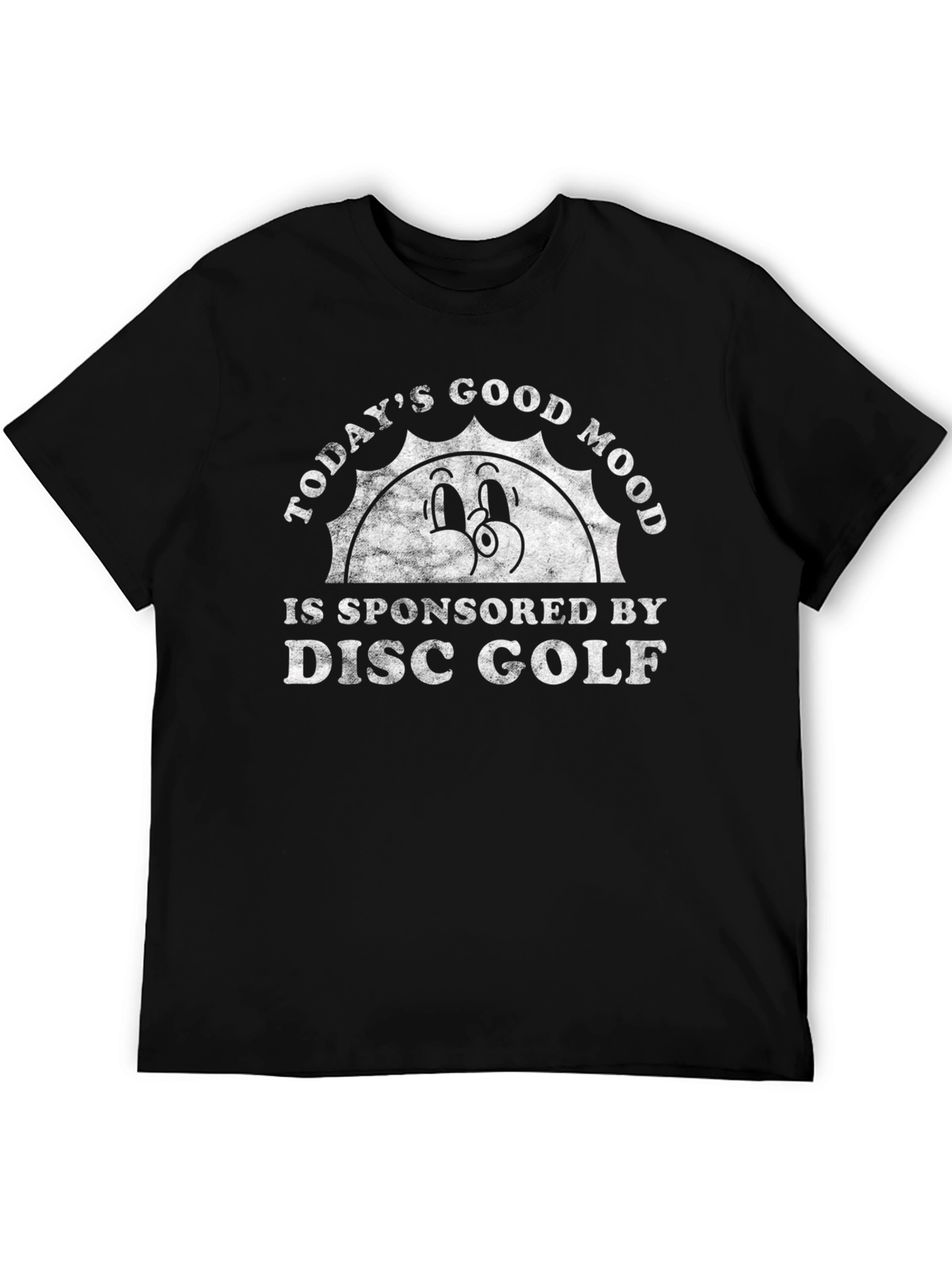 Black Funny Disc Golf Sponsored Graphic T-Shirt view 5