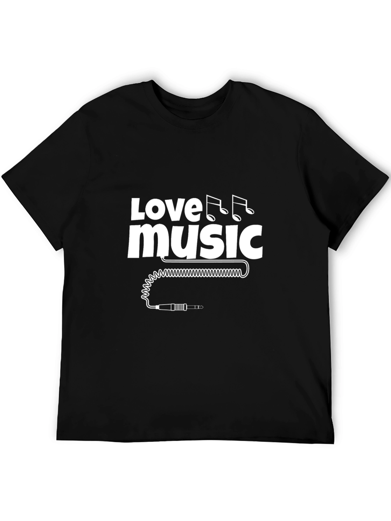 Black Love Music Black Graphic Tee view 5
