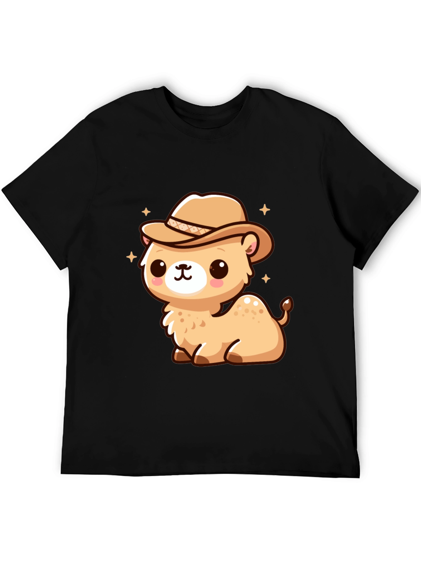 Cute Camel Cowboy Graphic Tee - 5