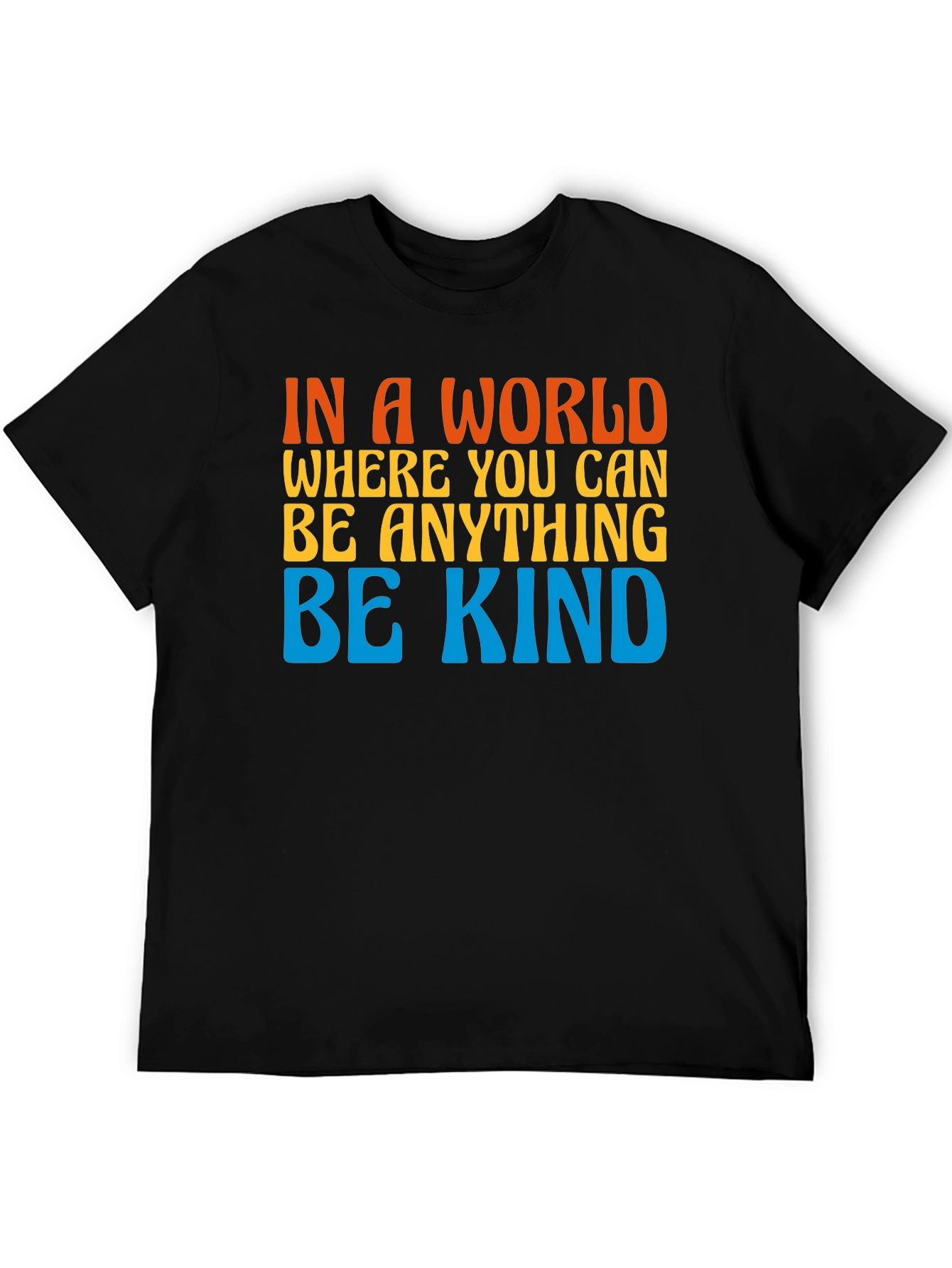 Black Be Kind Graphic T-Shirt - Soft Cotton Blend view 5
