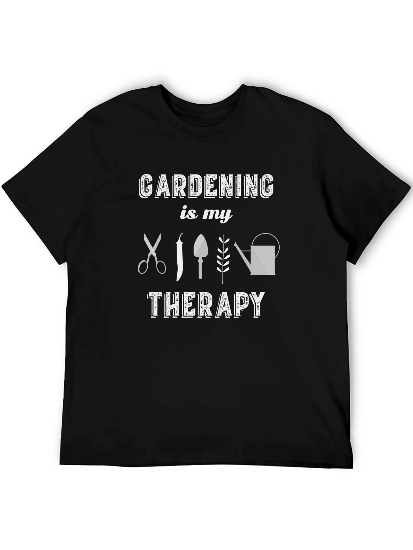 Black Gardening is My Therapy Graphic Tee view 5