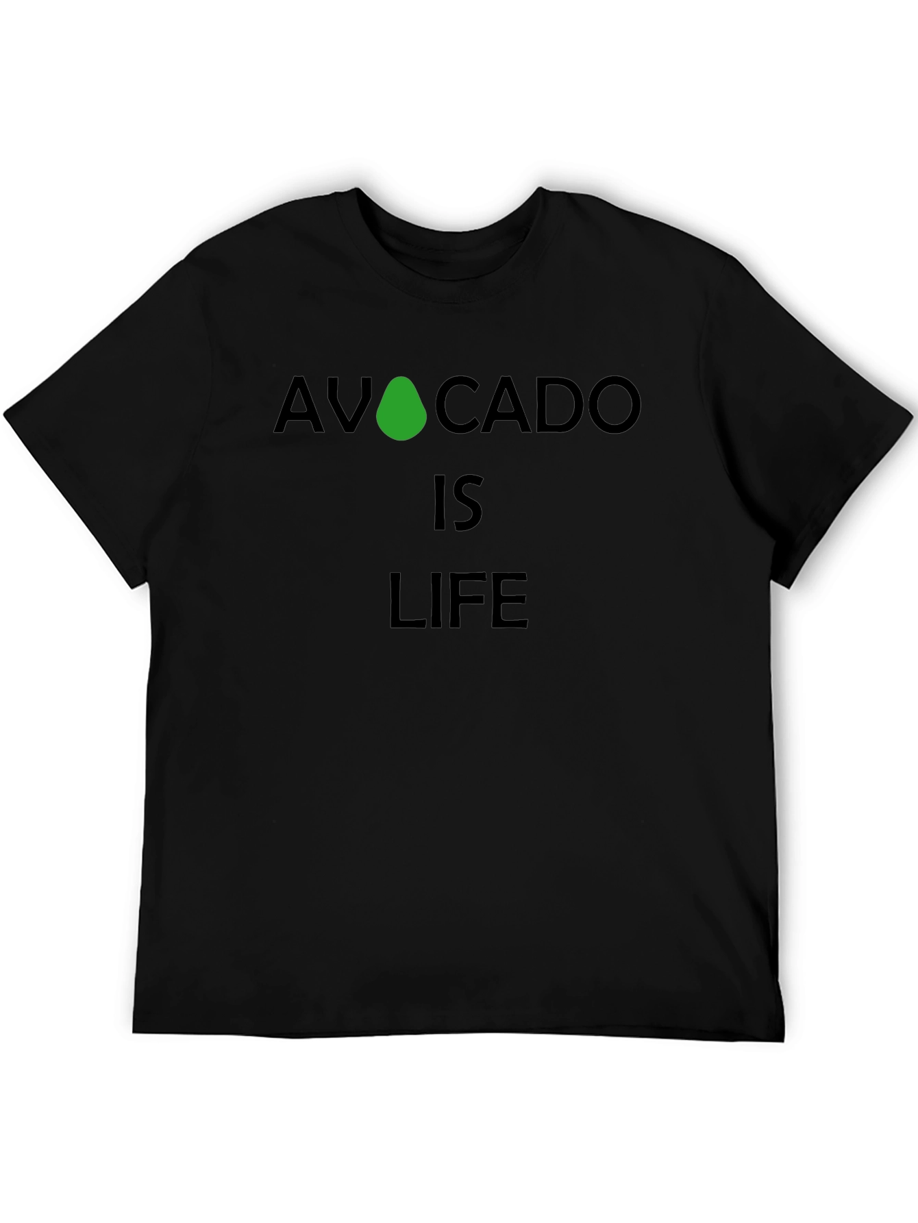 Black Avocado Is Life Graphic Tee - Black view 5
