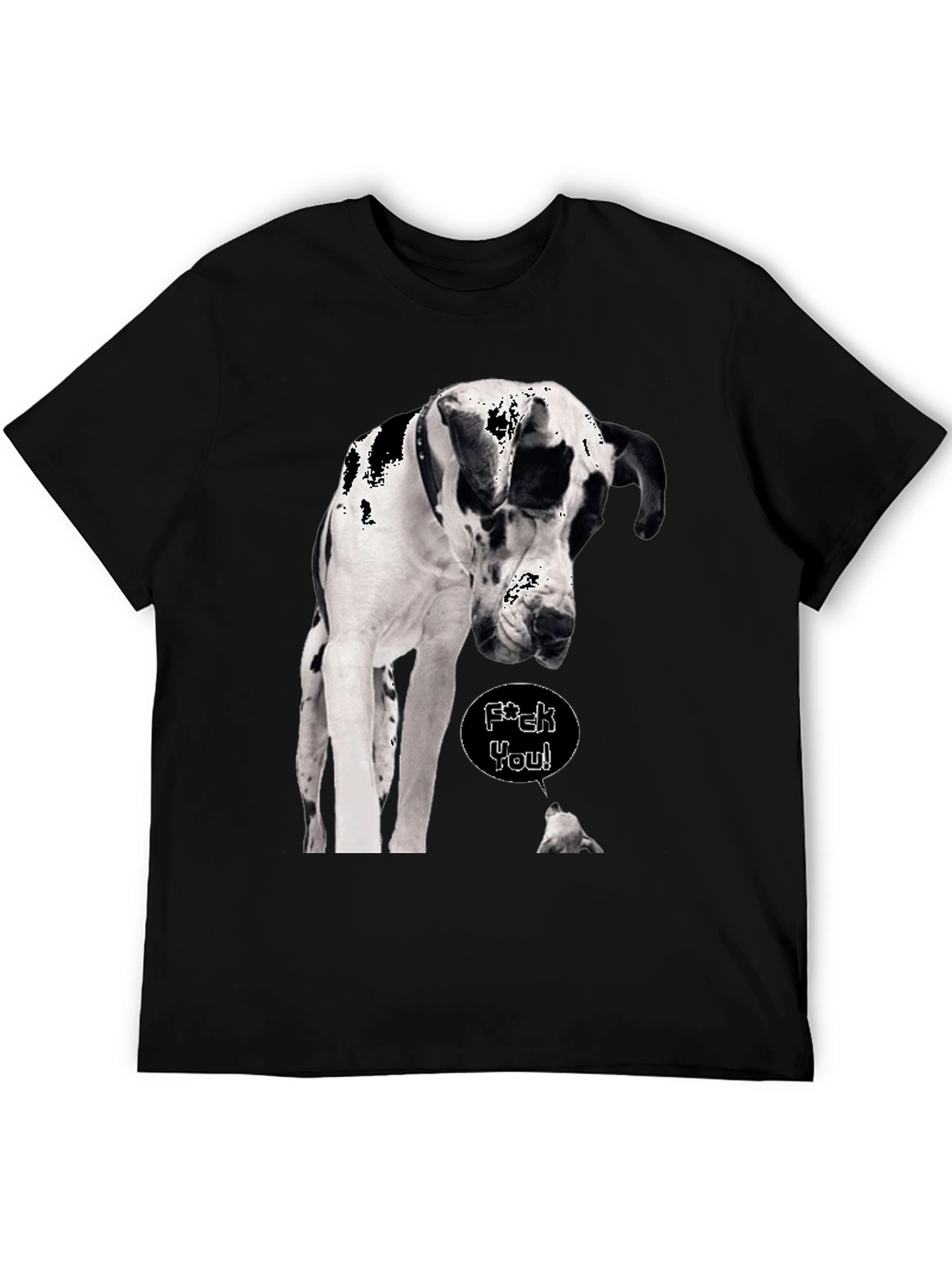 Black Dog T-Shirt - Great Dane Design view 5