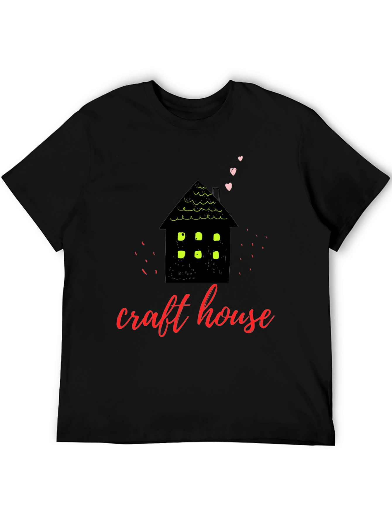Black Craft House Graphic Tee - Cozy & Creative view 5