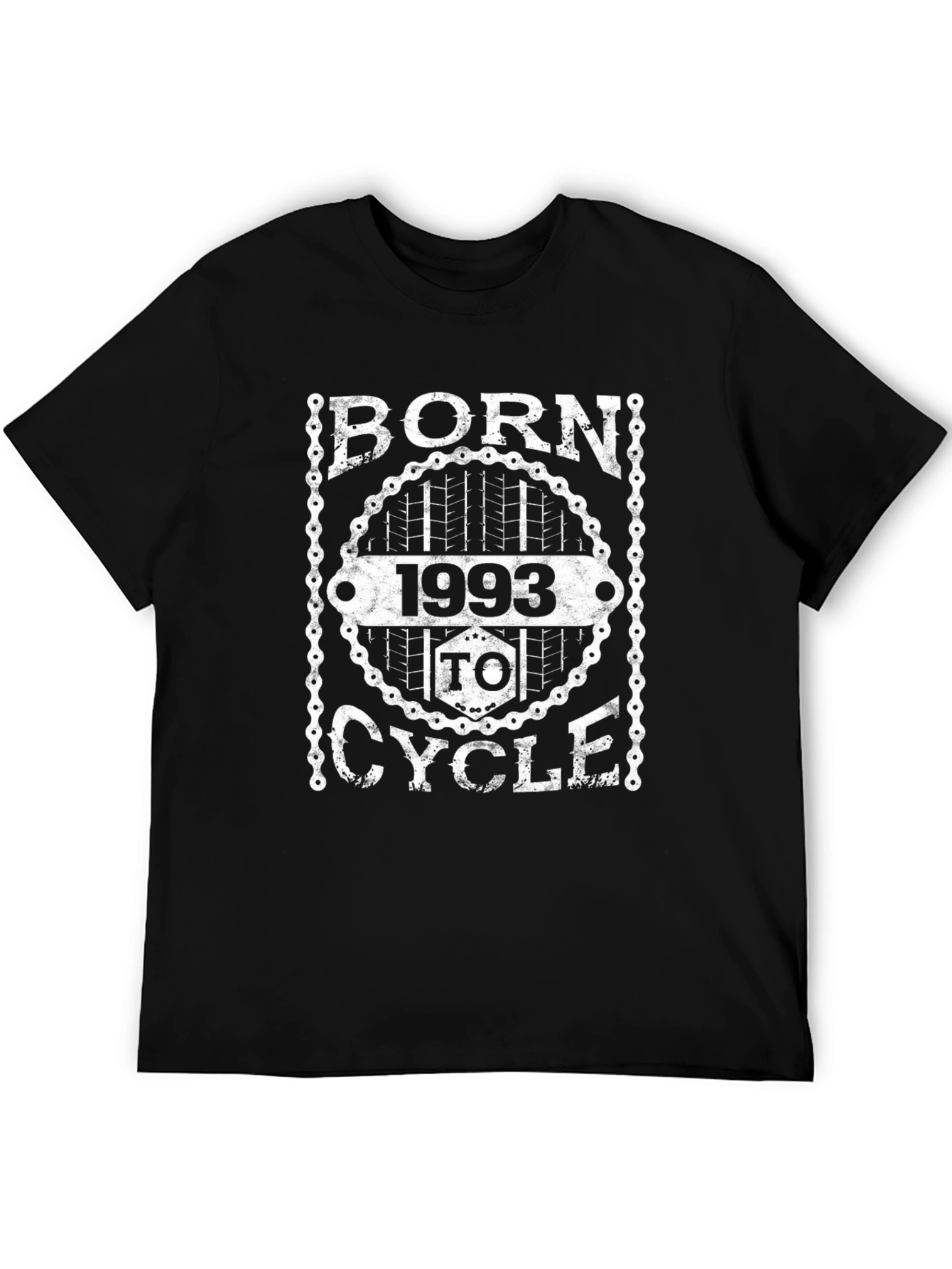 Black Born 1993 To Cycle Graphic T-Shirt view 5