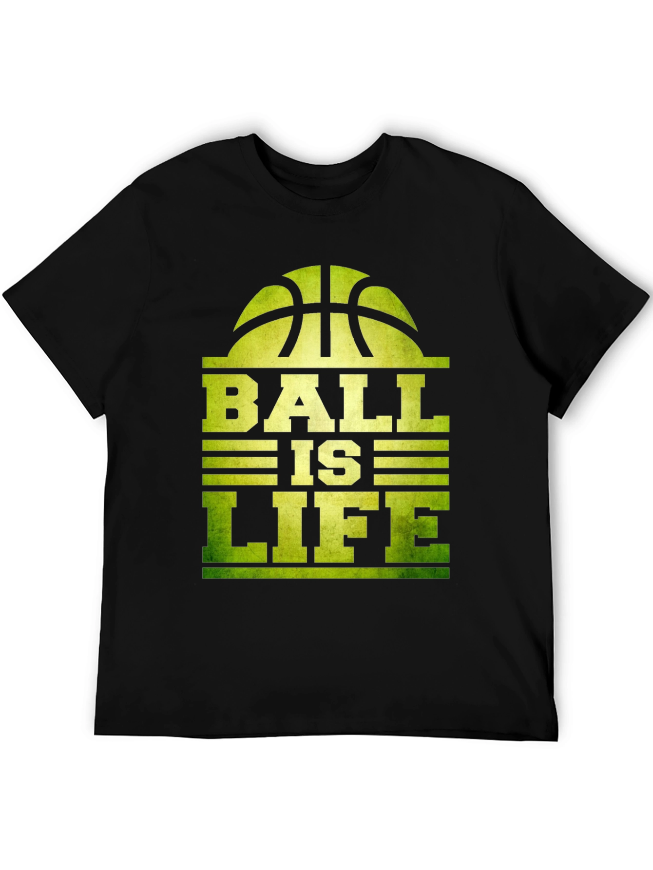 Black Ball is Life Graphic T-Shirt - Black Cotton Tee view 5