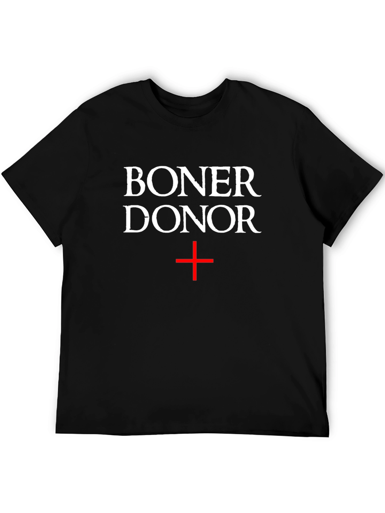 Black Boner Donor T-Shirt - Humorous Graphic Tee view 5