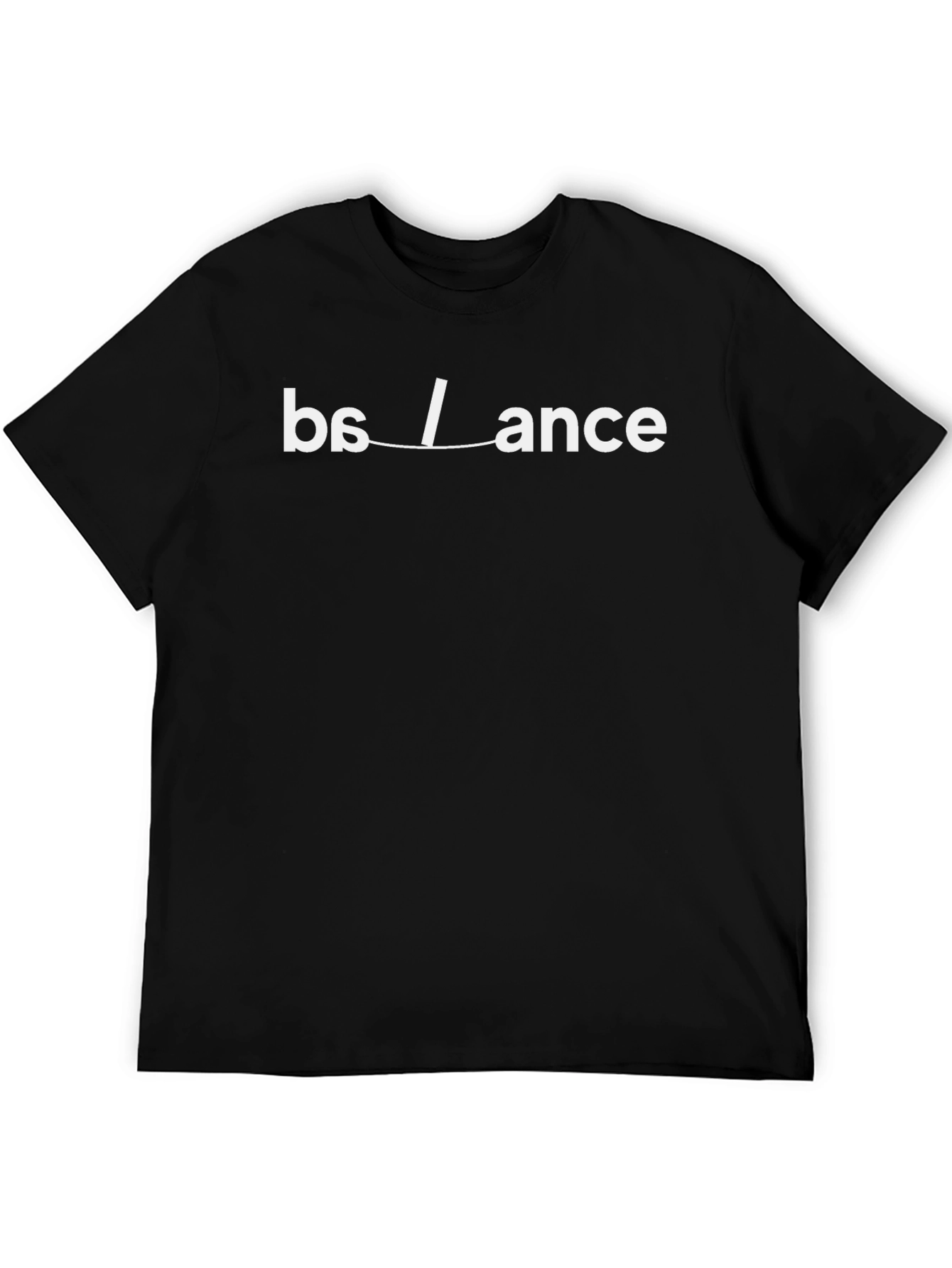 Black Balance Graphic Tee - Black, Short Sleeve view 5