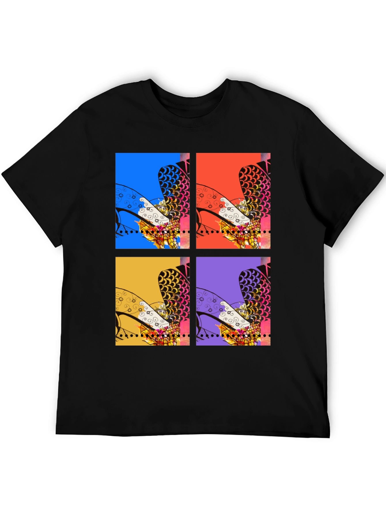 Black Abstract Heels Graphic Tee - Unisex view 5