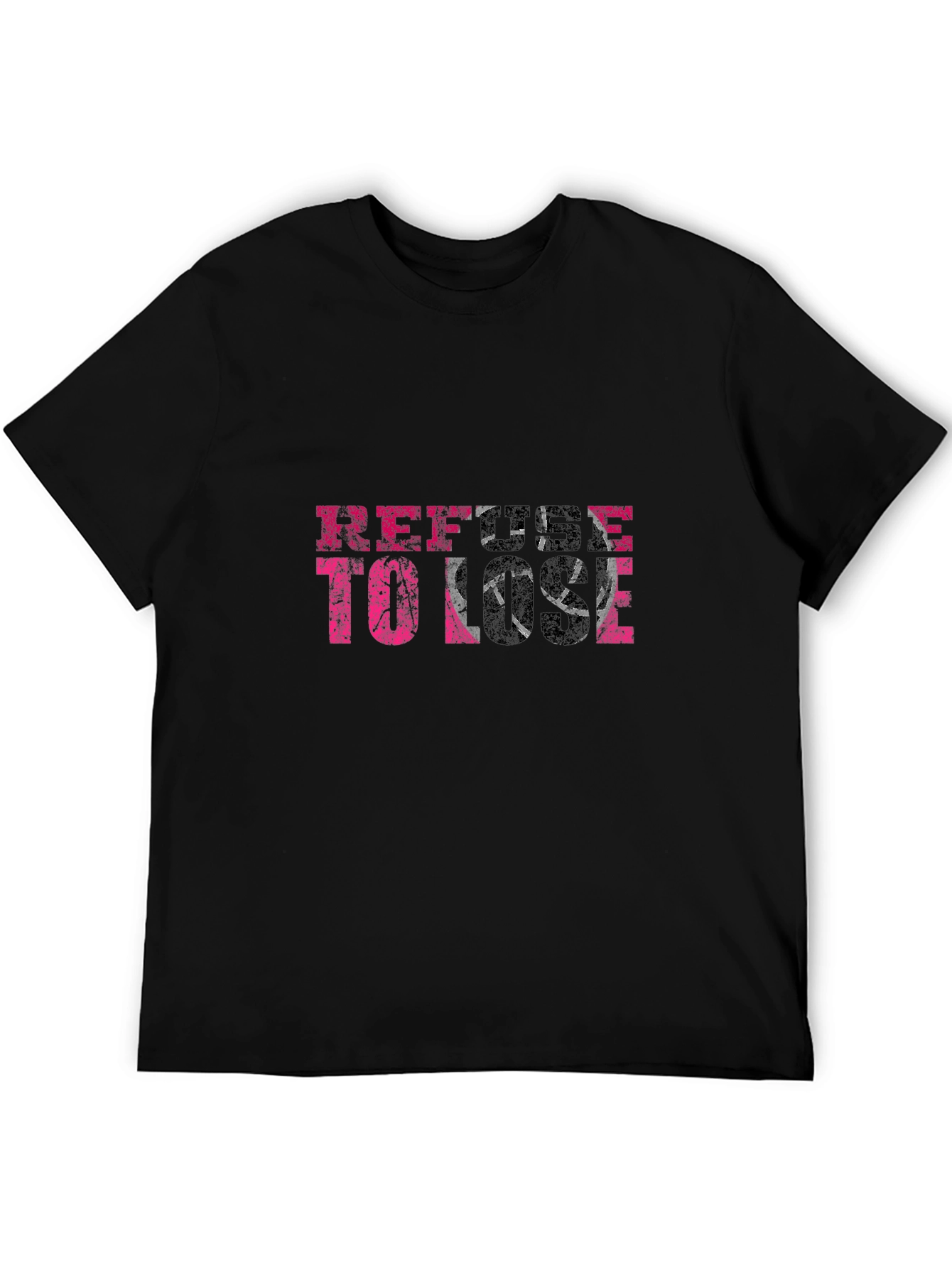 Black Refuse To Lose Graphic Tee - Black T-Shirt view 5