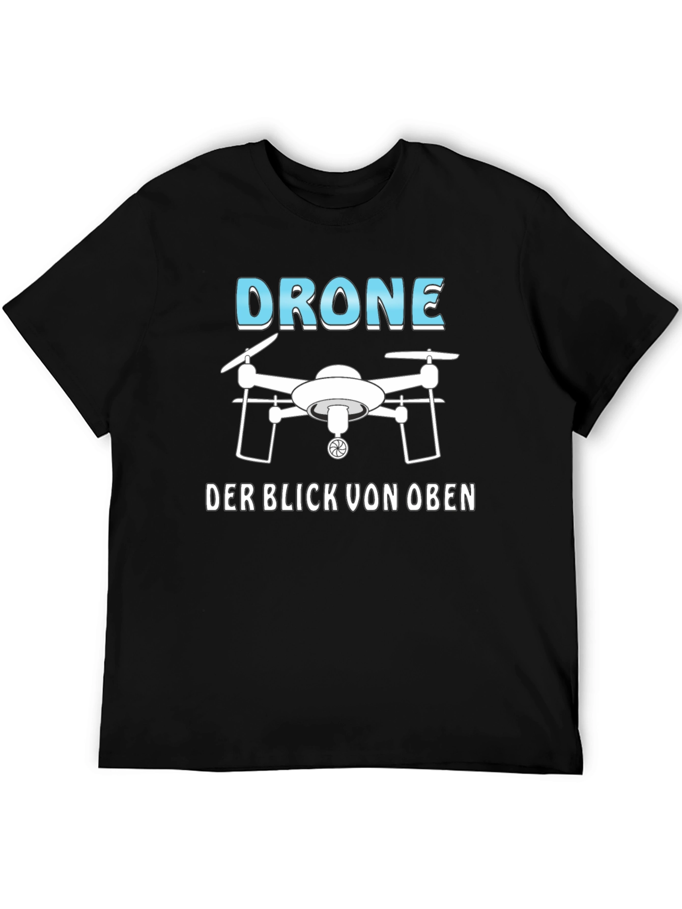 Black Drone T-Shirt - The View From Above view 5
