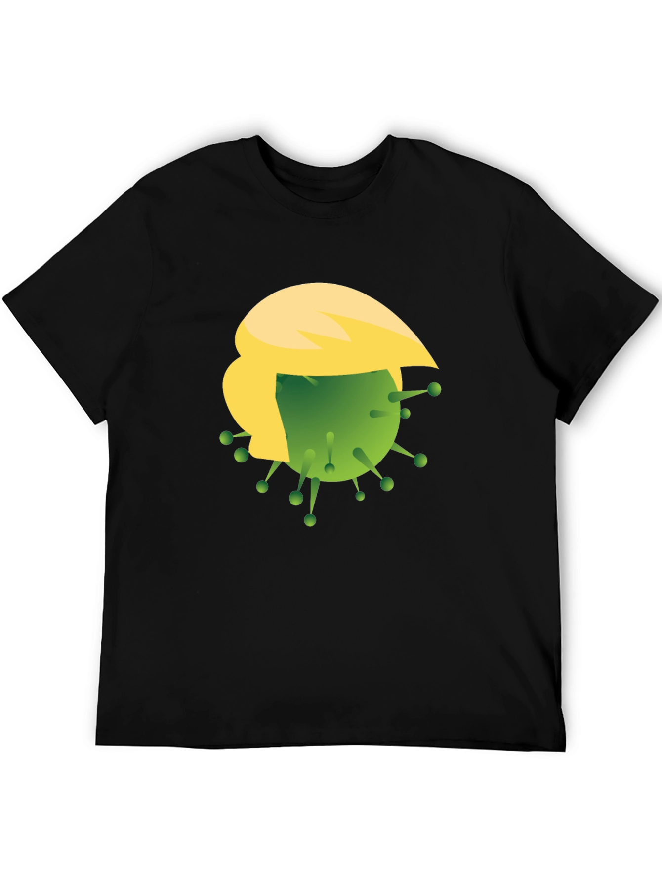 Black Novelty COVID-19 Trump Graphic T-Shirt view 5