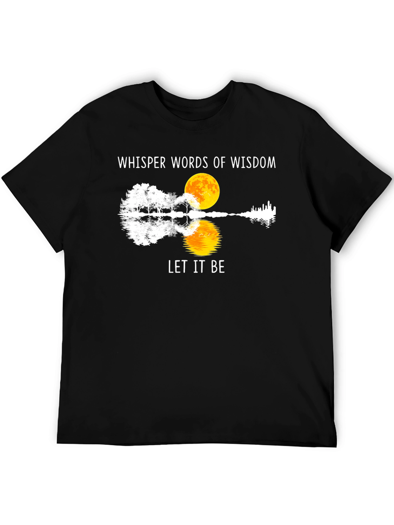 Black Whisper Words of Wisdom Let It Be T-Shirt view 5