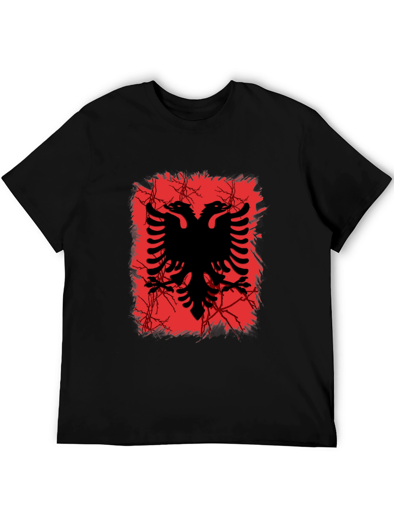 Albanian Eagle Graphic Tee - Black T-Shirt - 5