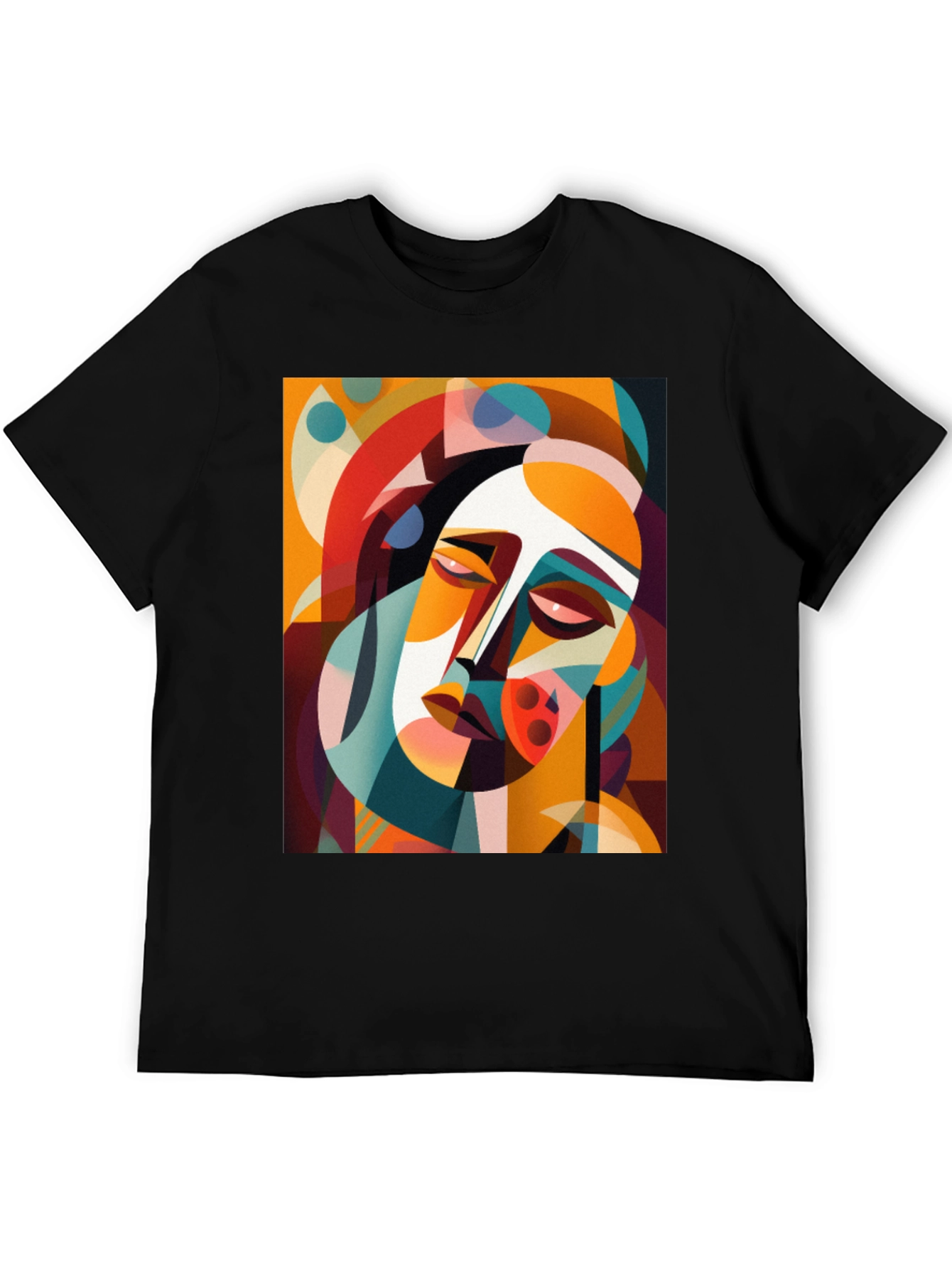 Black Abstract Art Graphic Tee - Unique Design view 5