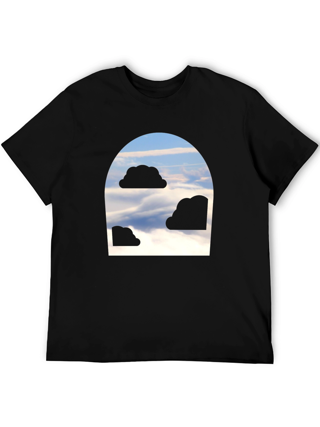 Black Cloud Portal Graphic Tee - Unique Design view 5