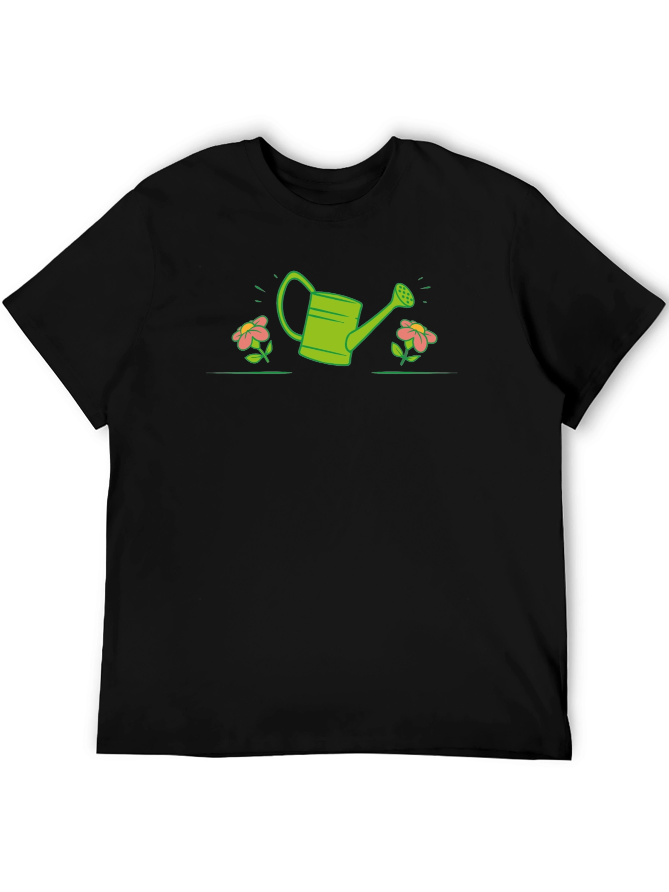 Green Watering Can Graphic T-Shirt - 5