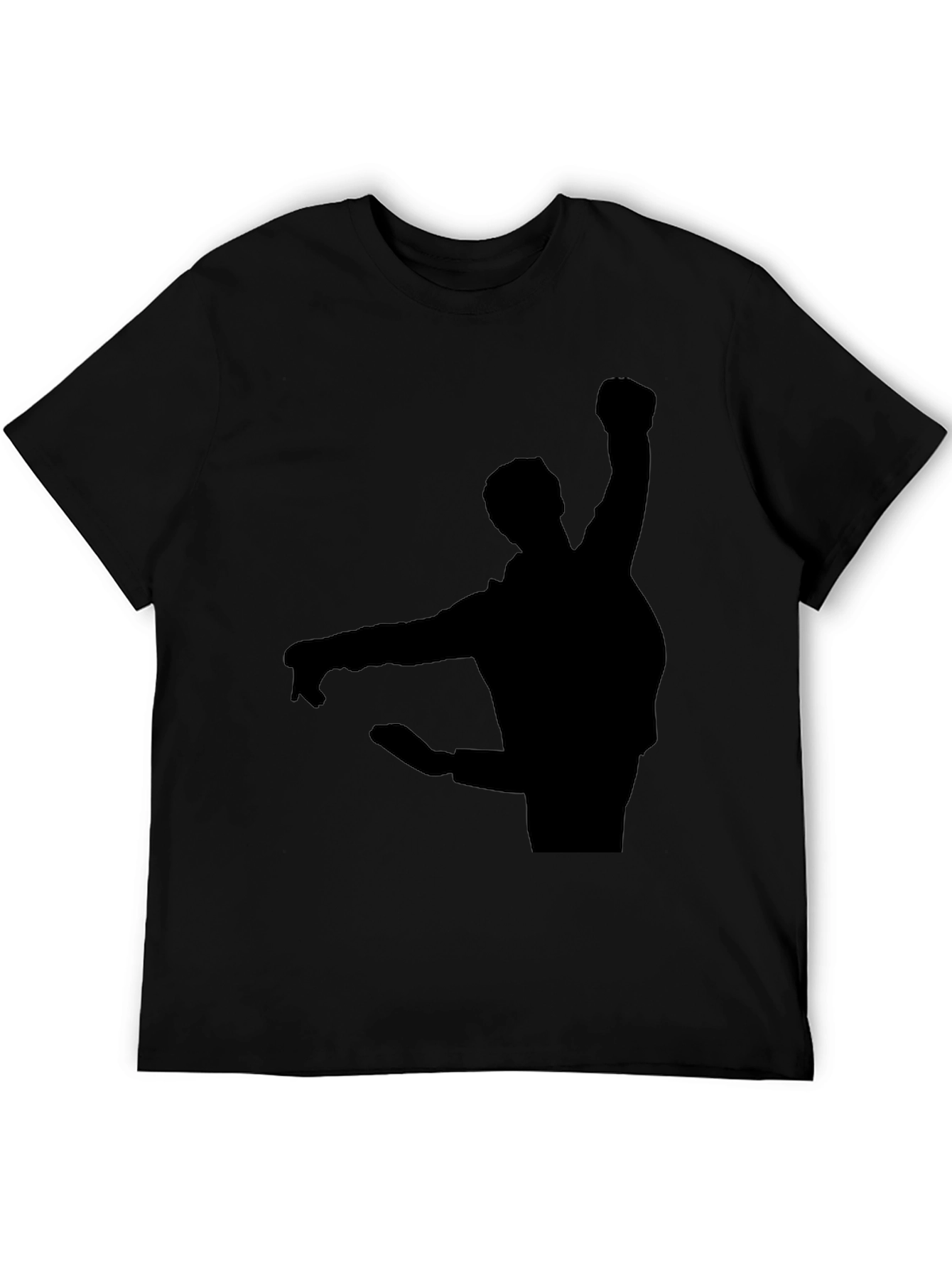 Black Silhouette Graphic T-Shirt - Black view 5