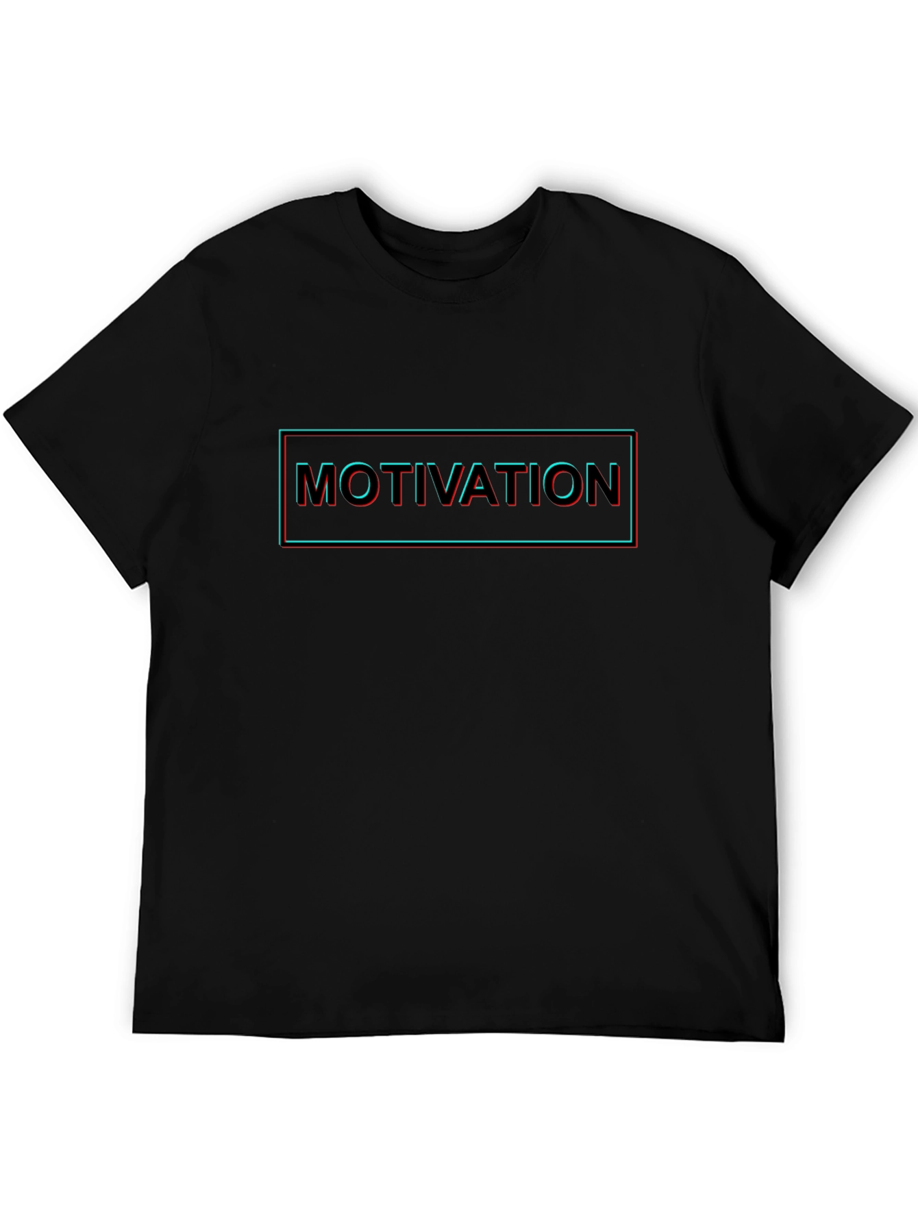 Black Motivation Graphic Black T-Shirt view 5