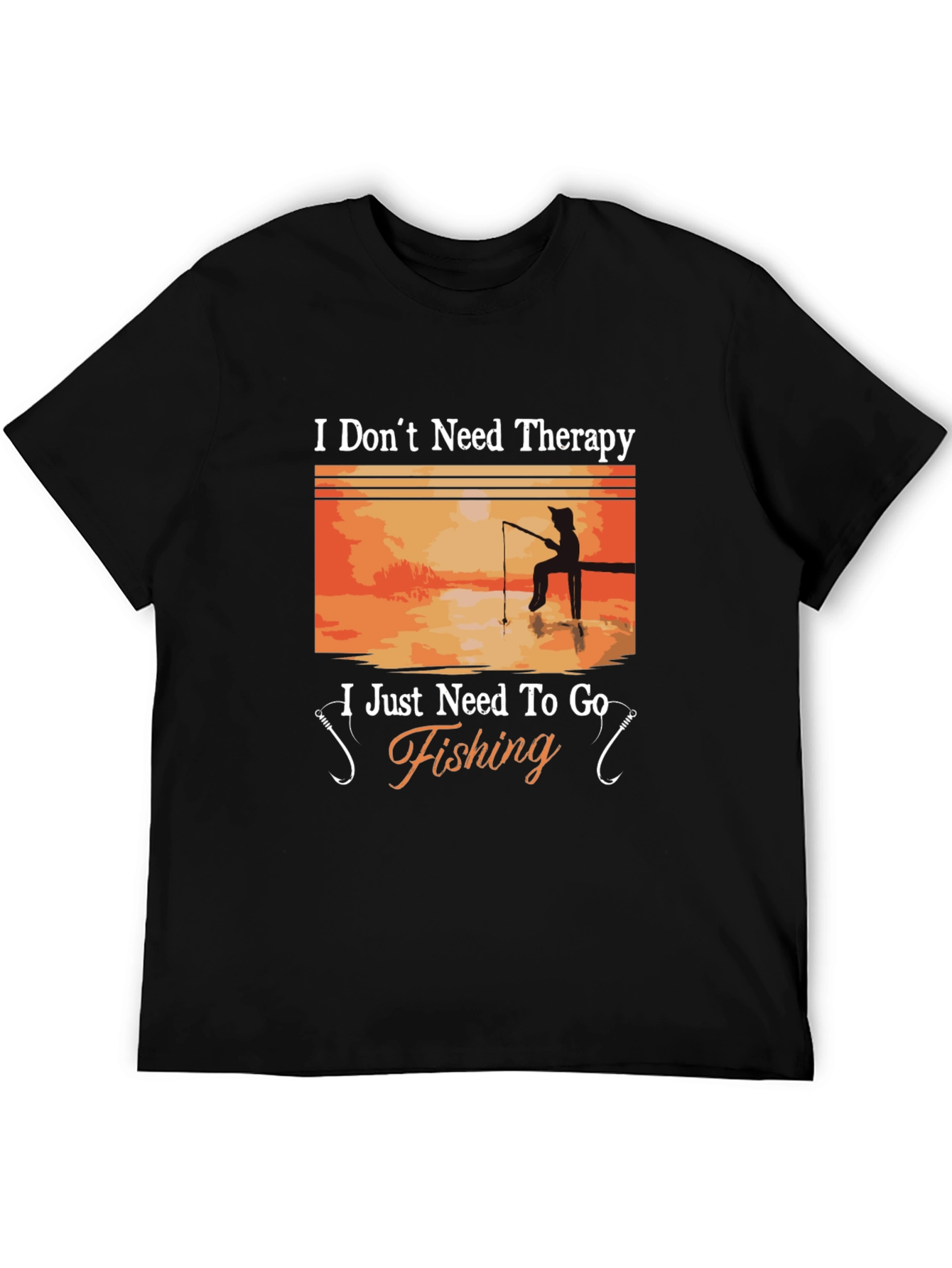 Fishing Therapy T-Shirt - Angler's Humor Tee - 5
