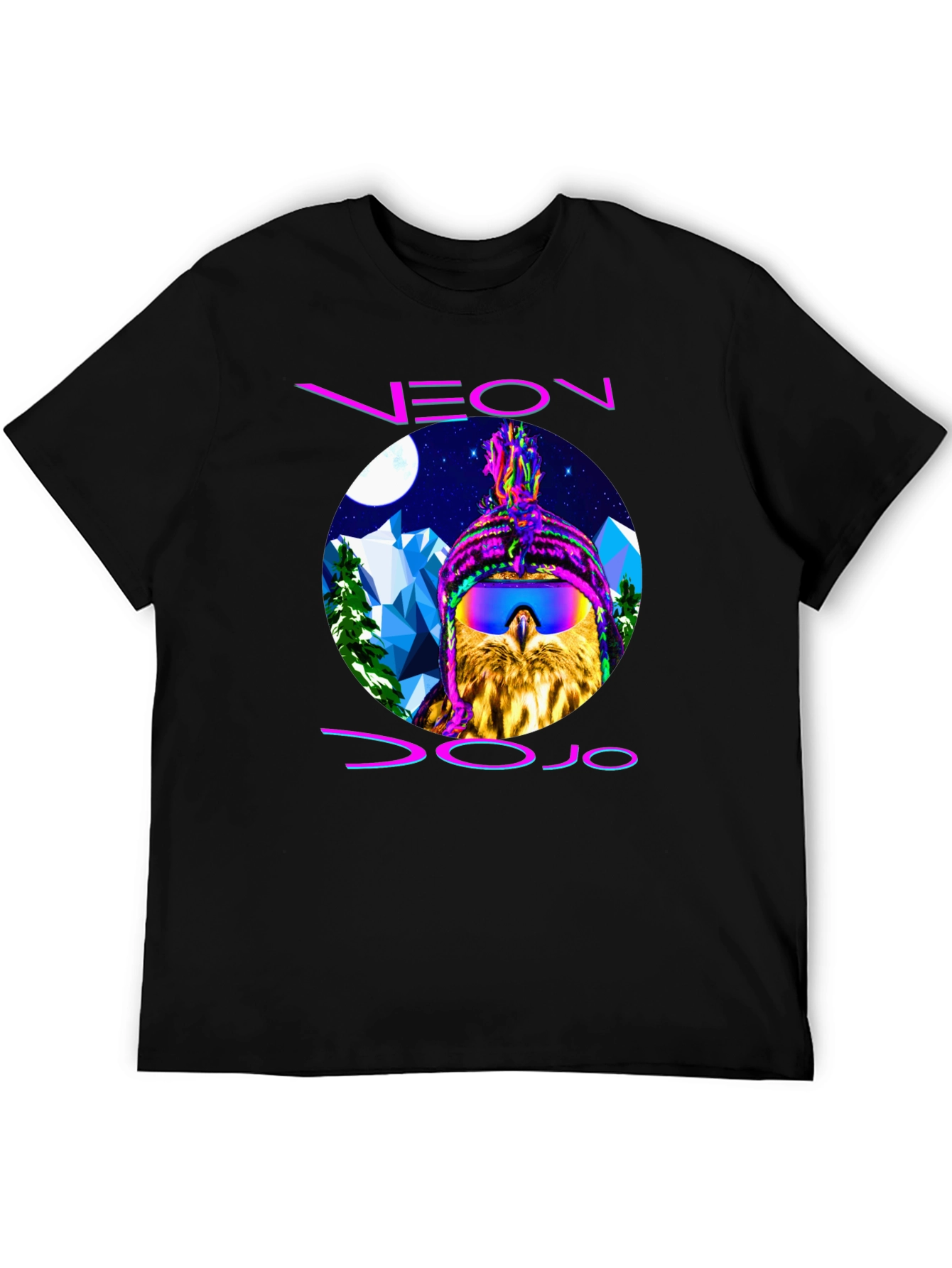 Neon Dojo Owl T-Shirt - Graphic Print Tee - 5