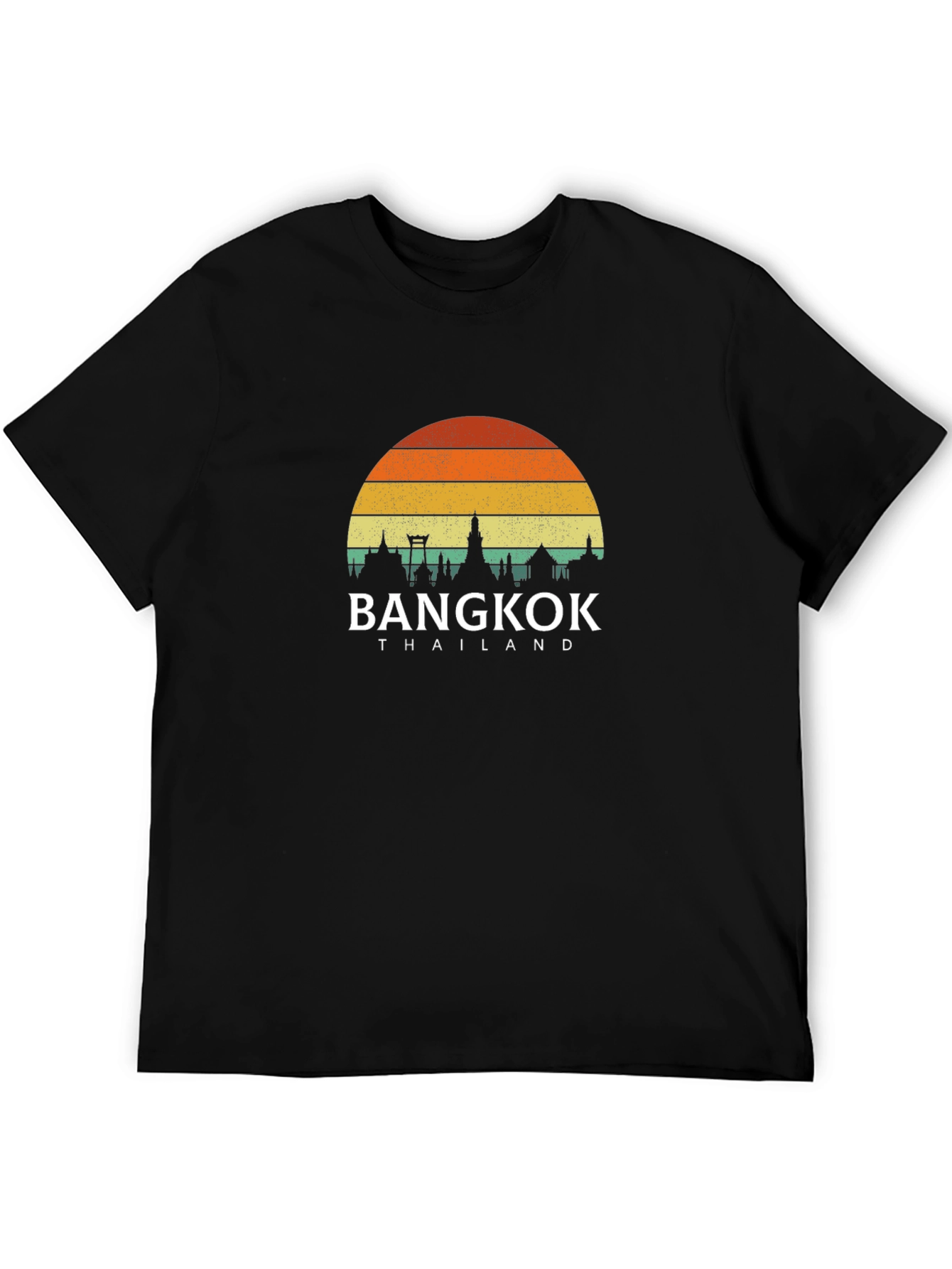 Black Bangkok Thailand Graphic T-Shirt view 5