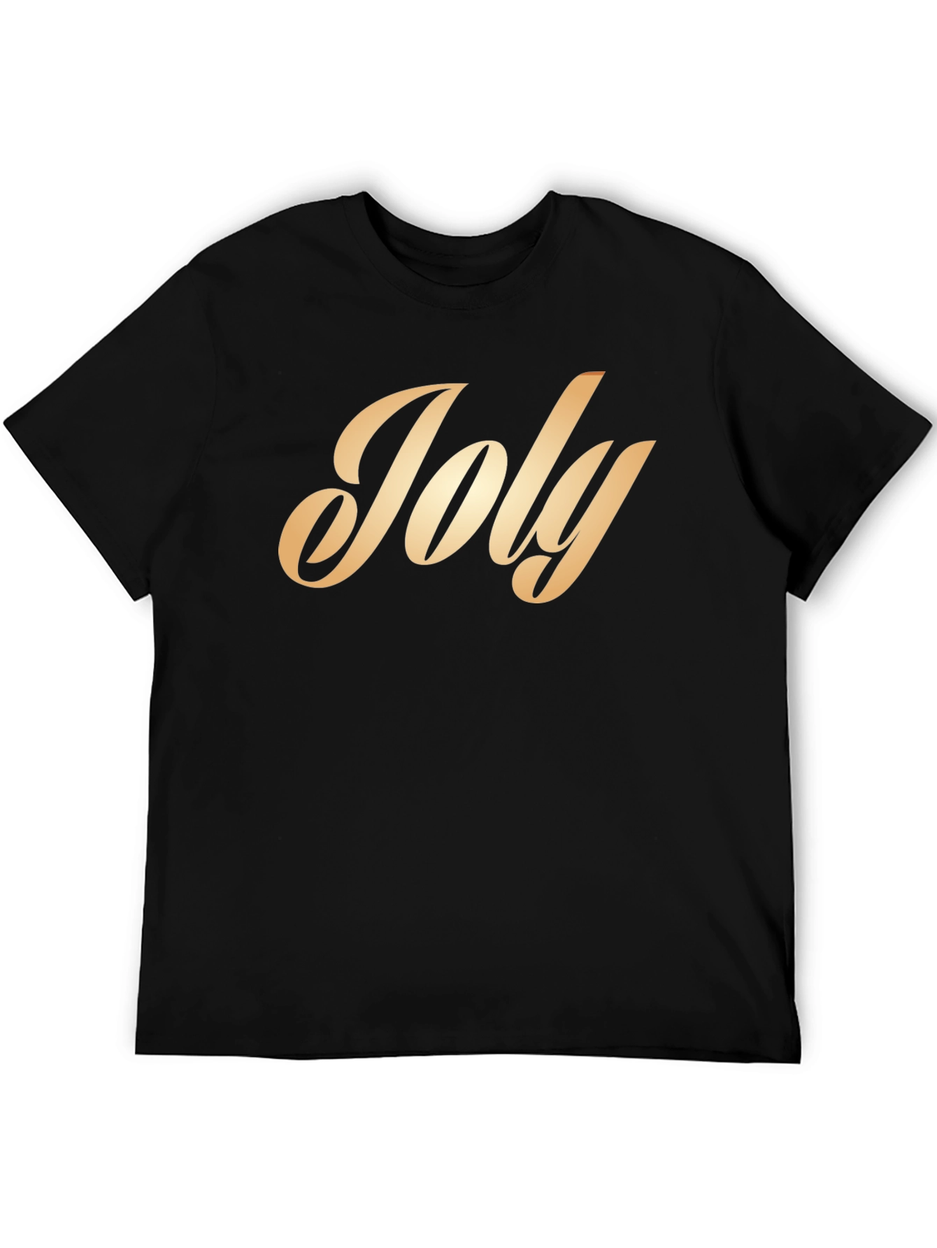 Black Stylish 'Joly' Script T-Shirt view 5