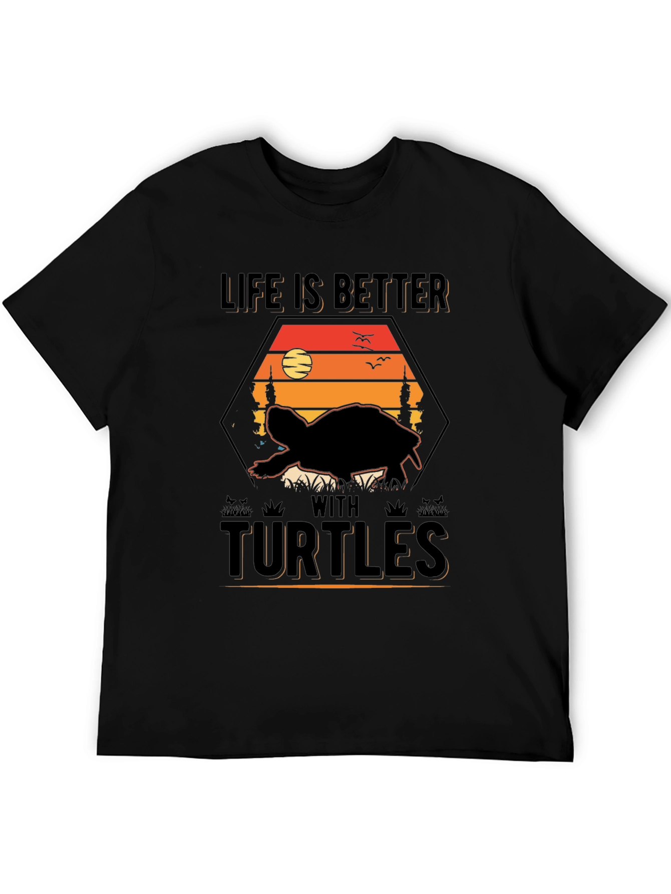 Life Is Better With Turtles Graphic Tee - 5