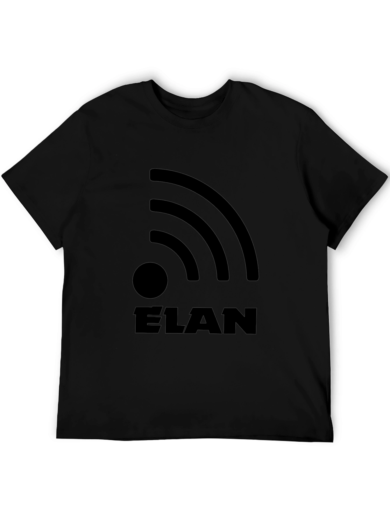 Black Elan WiFi Signal Graphic Tee - Black view 5