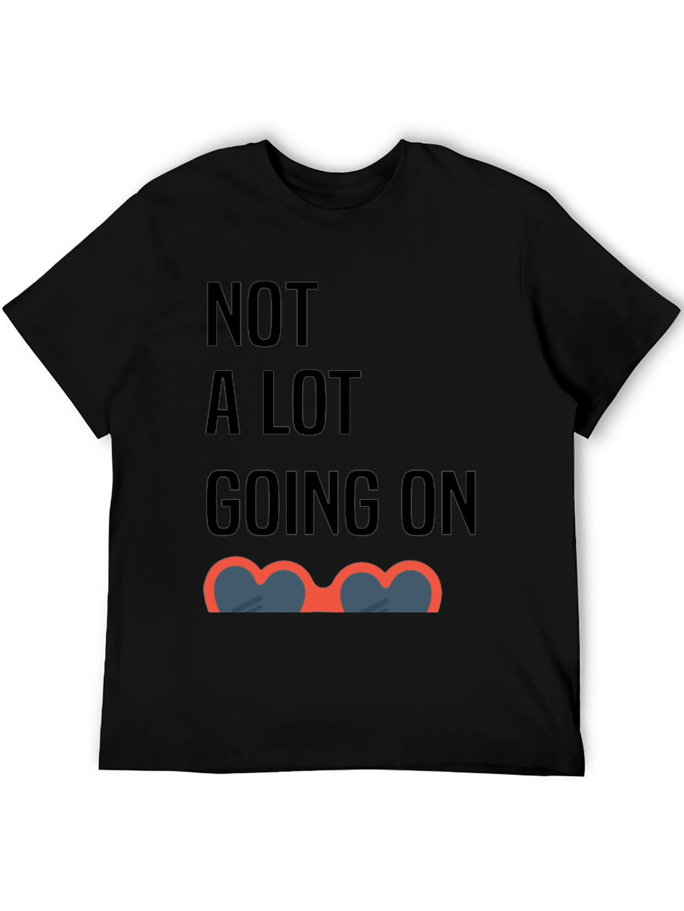 Black Funny 'Not A Lot Going On' Graphic Tee view 5
