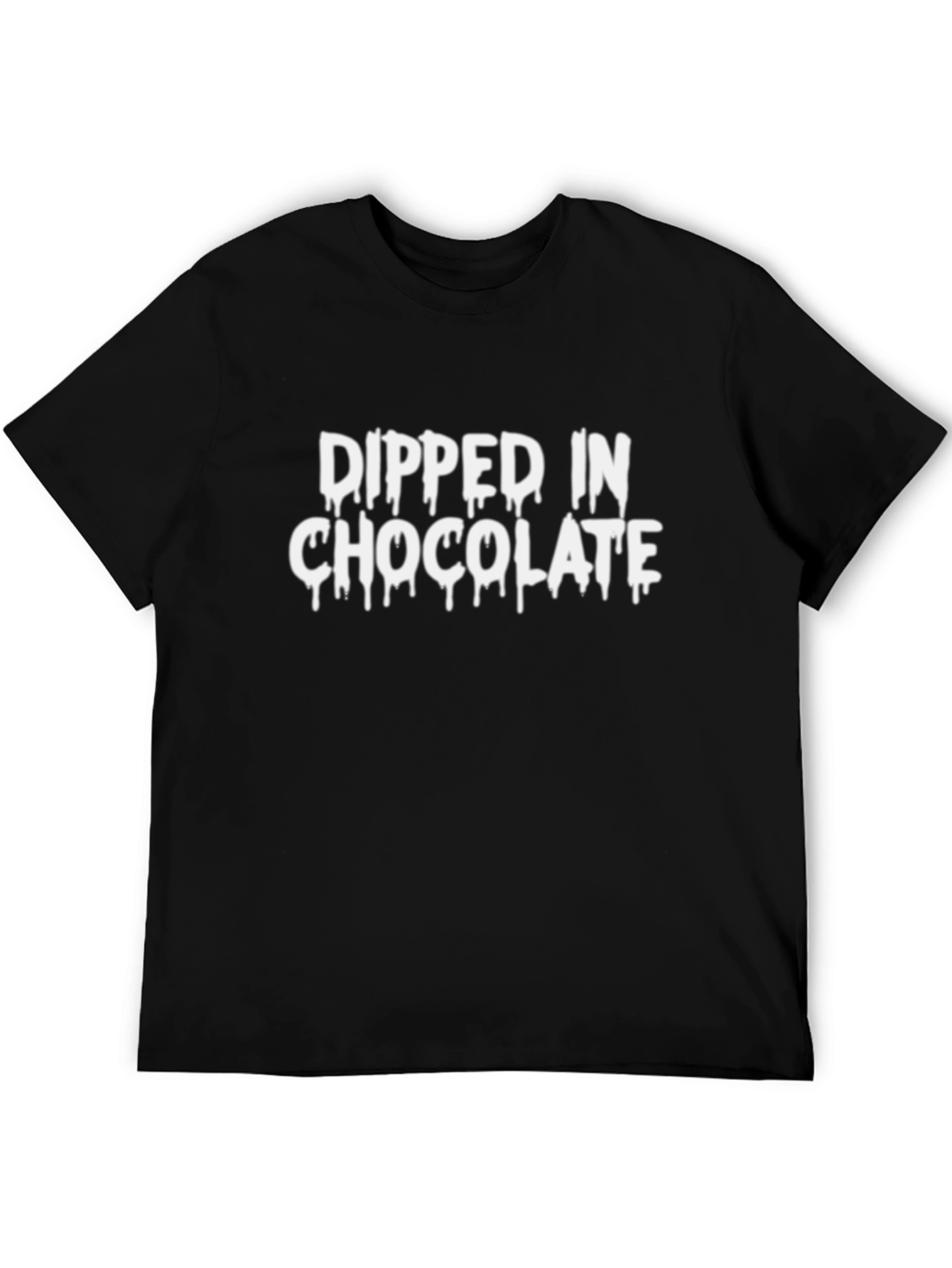 Black Dipped In Chocolate Graphic Tee - Black T-Shirt view 5