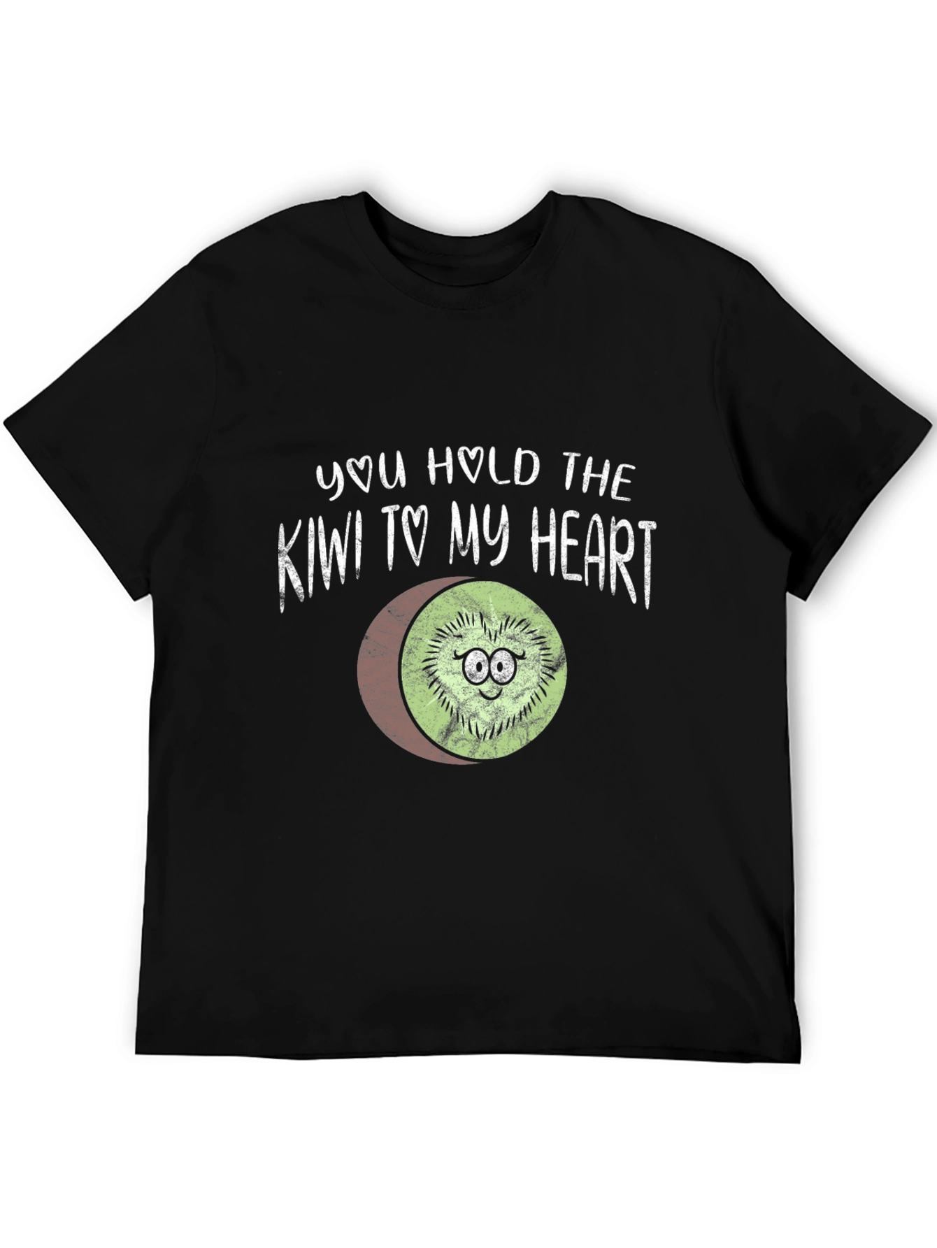 Black You Hold the Kiwi to My Heart T-Shirt view 5
